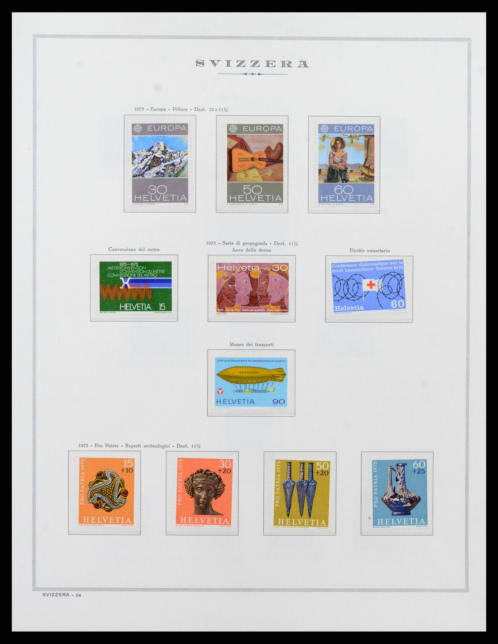 38968 0074 - Stamp collection 38968 Switzerland 1852-2020.