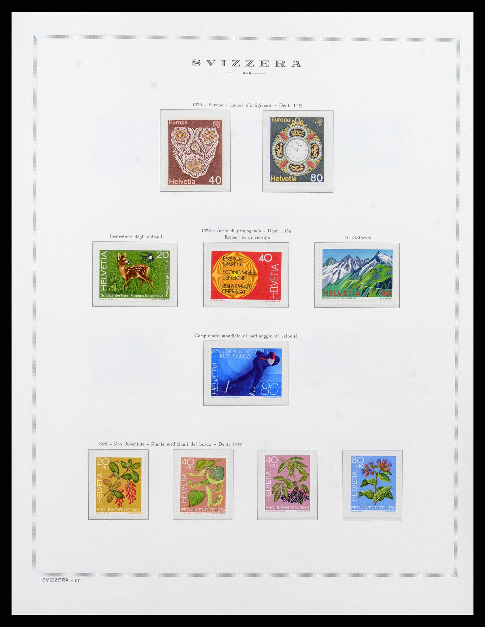 38968 0077 - Stamp collection 38968 Switzerland 1852-2020.