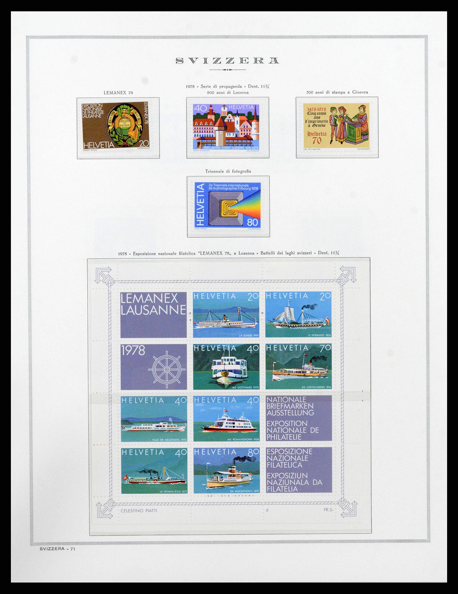 38968 0081 - Stamp collection 38968 Switzerland 1852-2020.