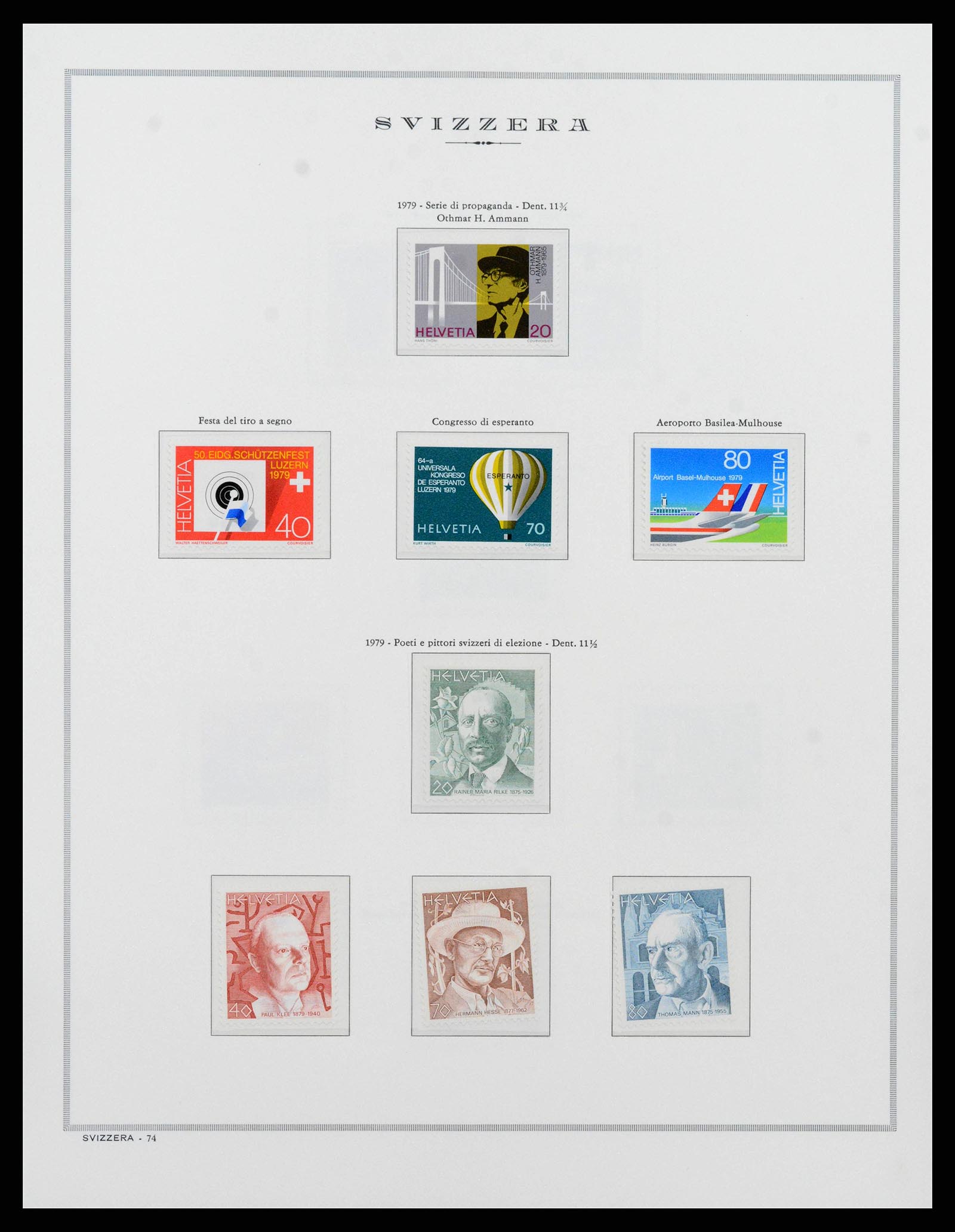 38968 0084 - Stamp collection 38968 Switzerland 1852-2020.