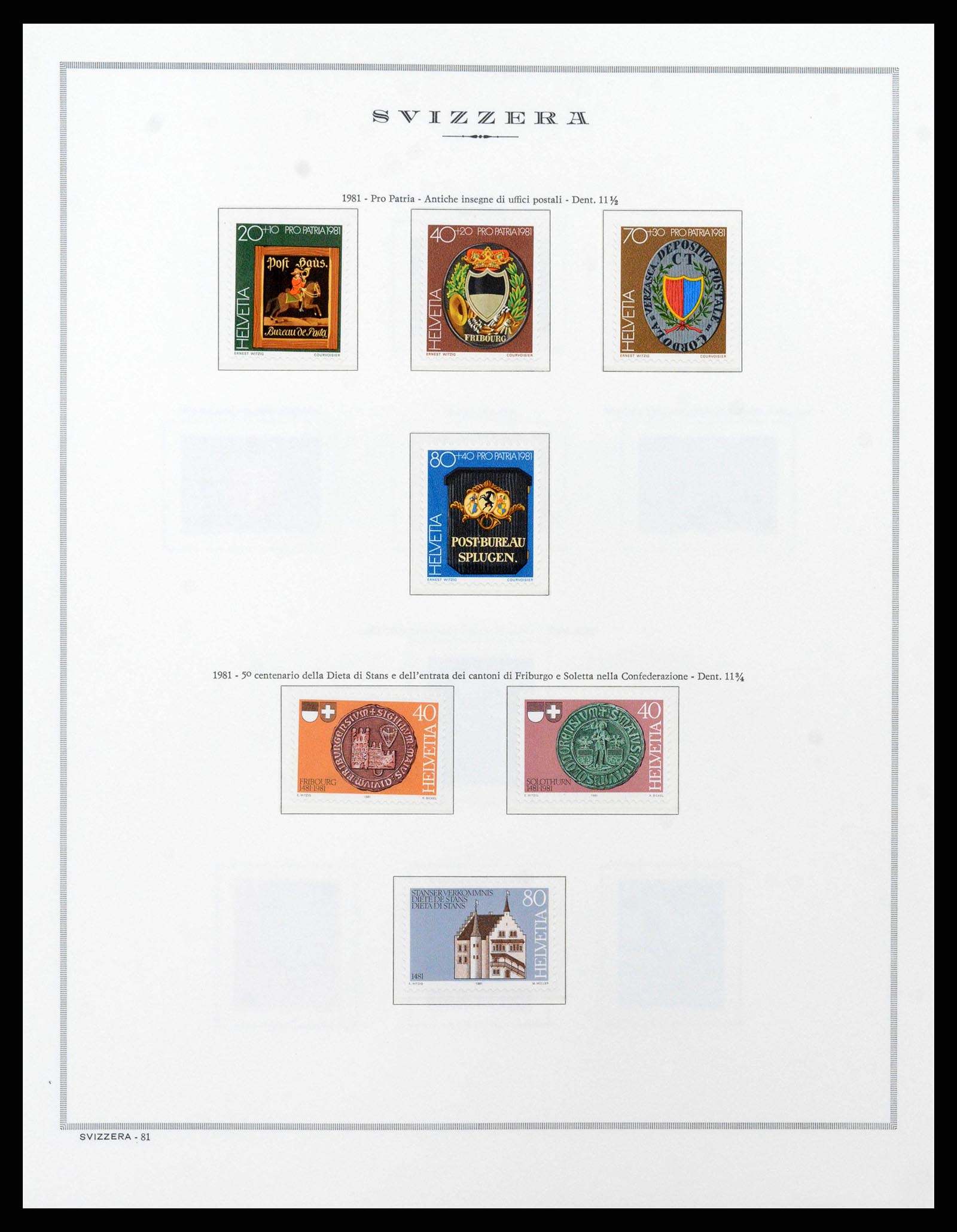 38968 0092 - Stamp collection 38968 Switzerland 1852-2020.