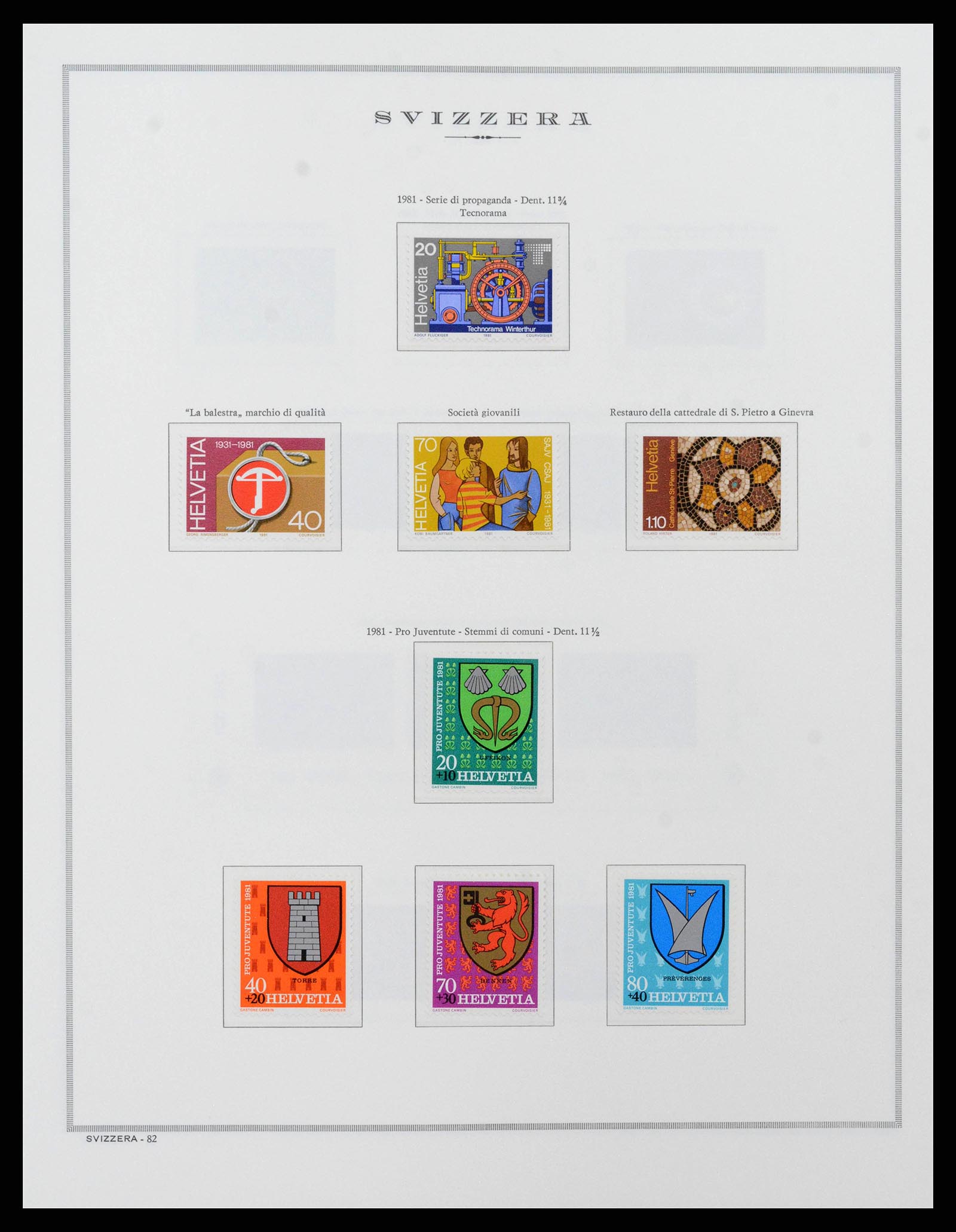 38968 0093 - Stamp collection 38968 Switzerland 1852-2020.