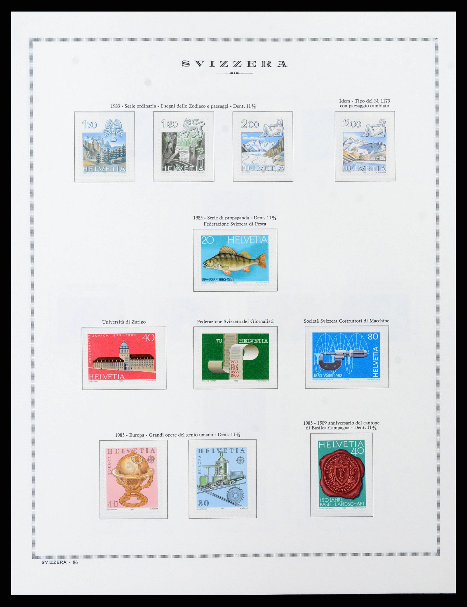 38968 0097 - Stamp collection 38968 Switzerland 1852-2020.