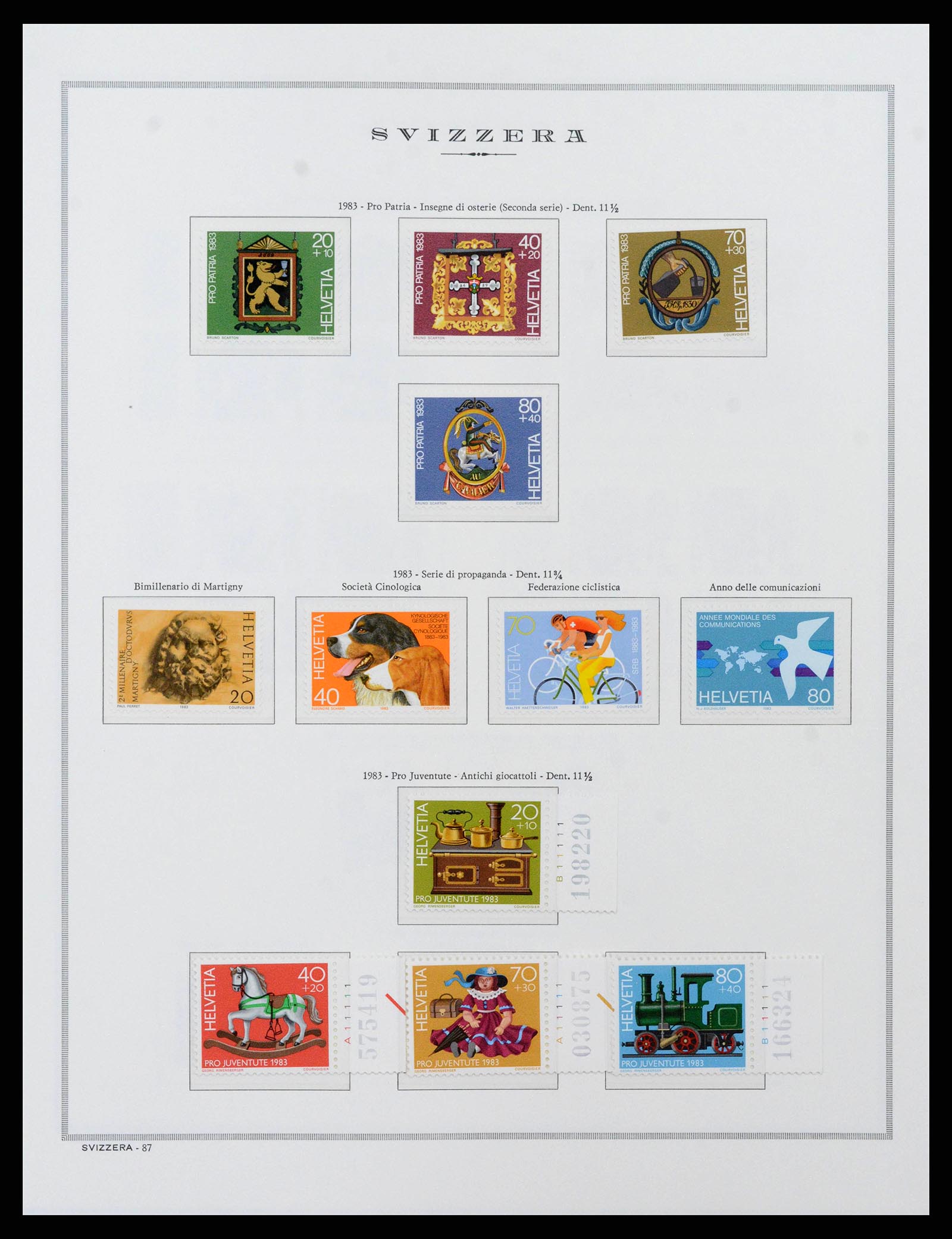 38968 0098 - Stamp collection 38968 Switzerland 1852-2020.
