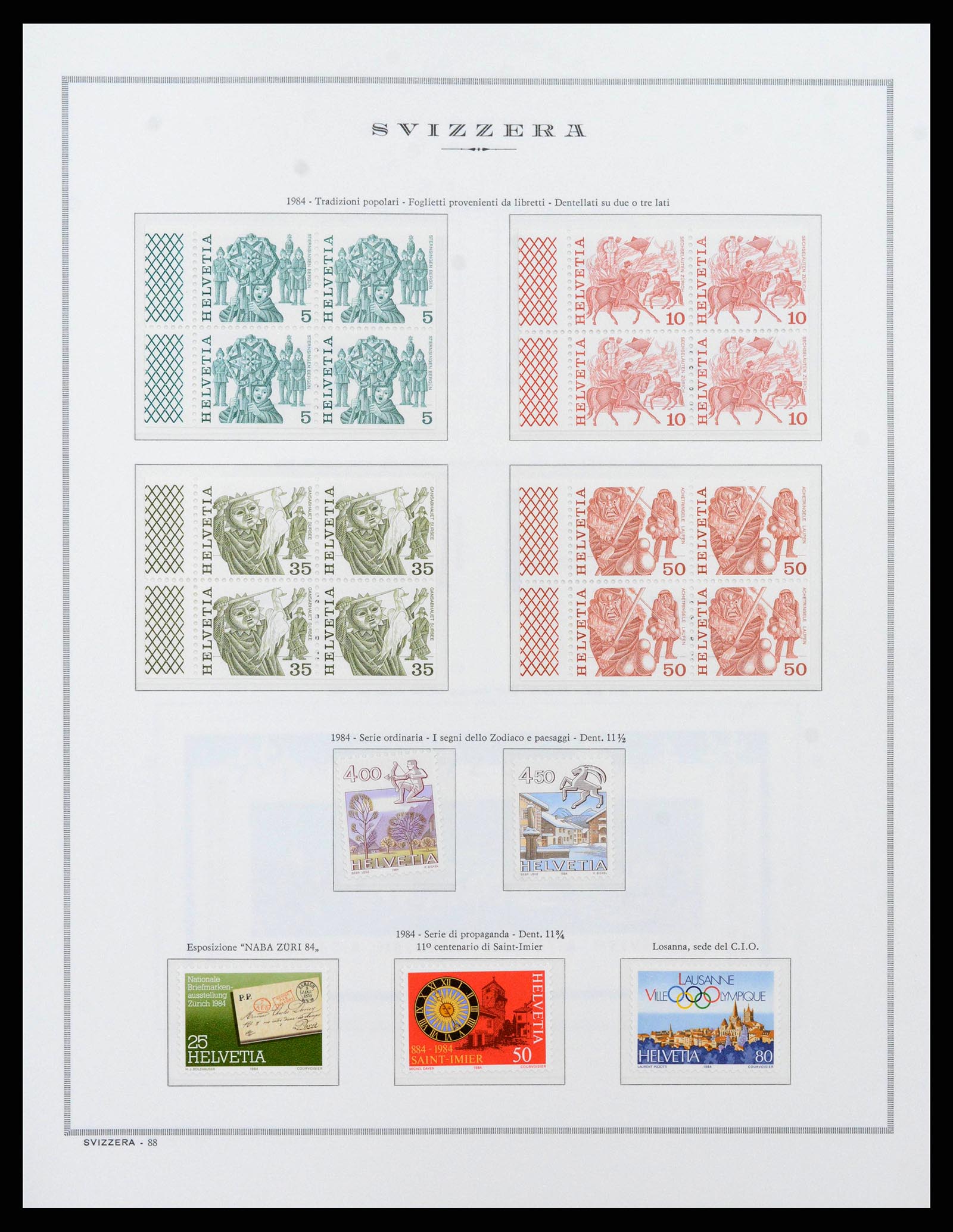 38968 0099 - Stamp collection 38968 Switzerland 1852-2020.