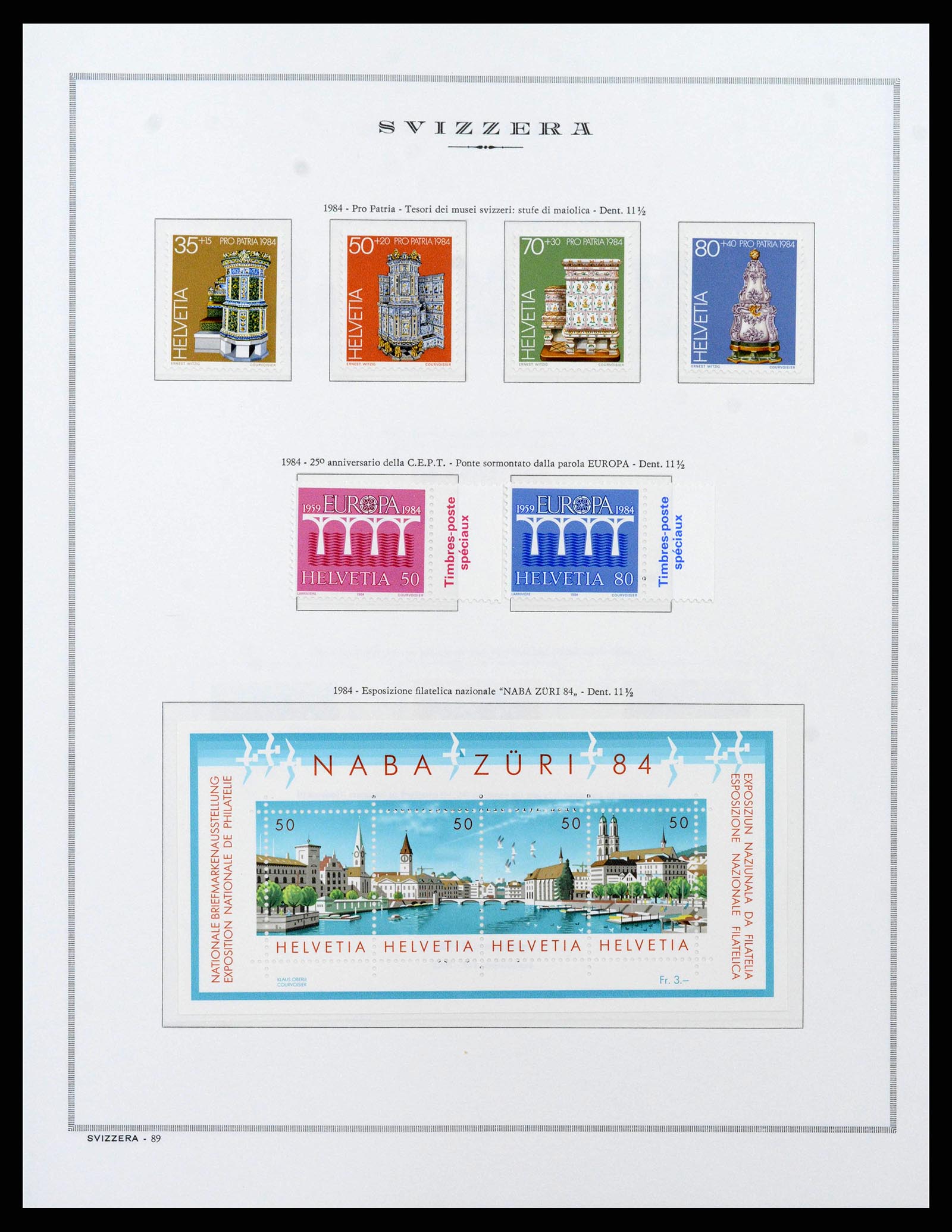 38968 0100 - Stamp collection 38968 Switzerland 1852-2020.