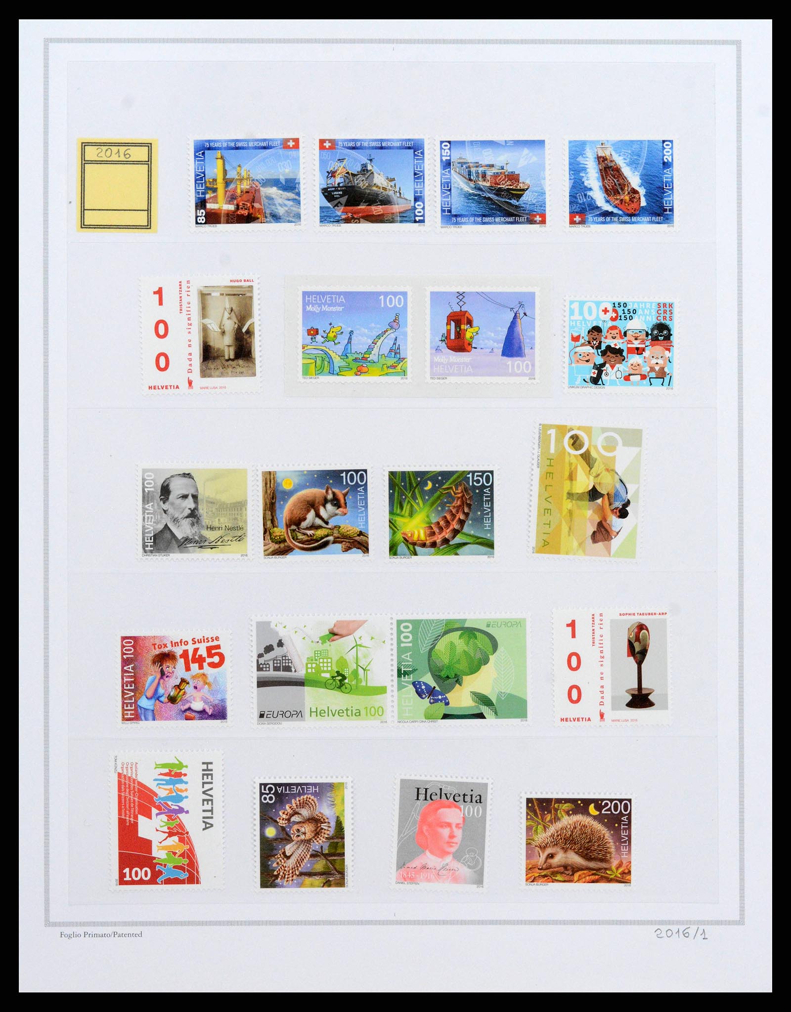 38968 0163 - Stamp collection 38968 Switzerland 1852-2020.