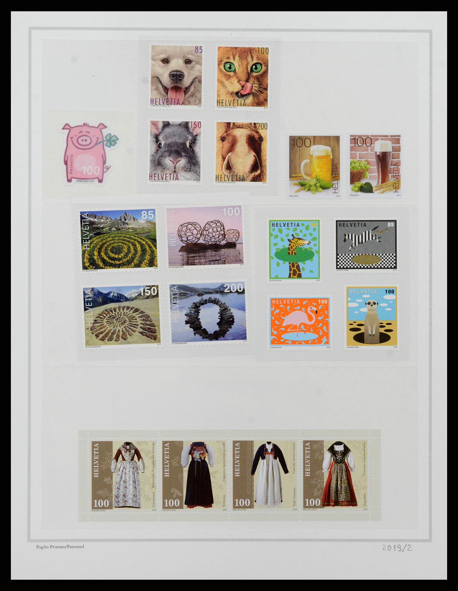 38968 0173 - Stamp collection 38968 Switzerland 1852-2020.