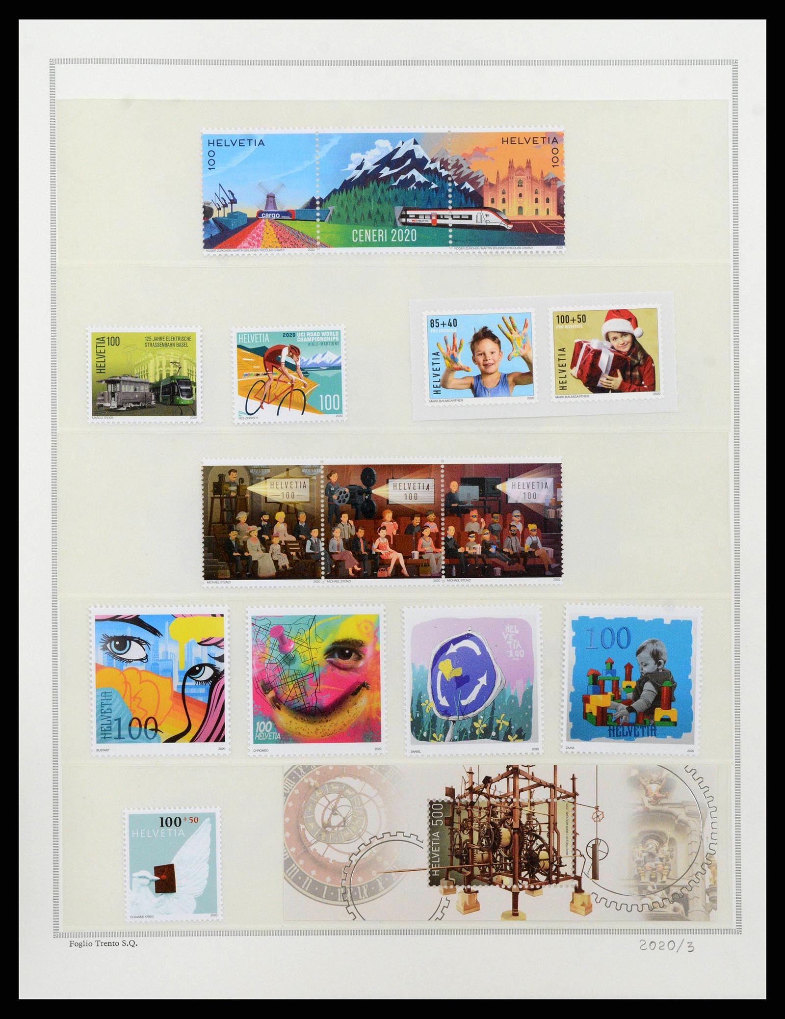 38968 0178 - Stamp collection 38968 Switzerland 1852-2020.