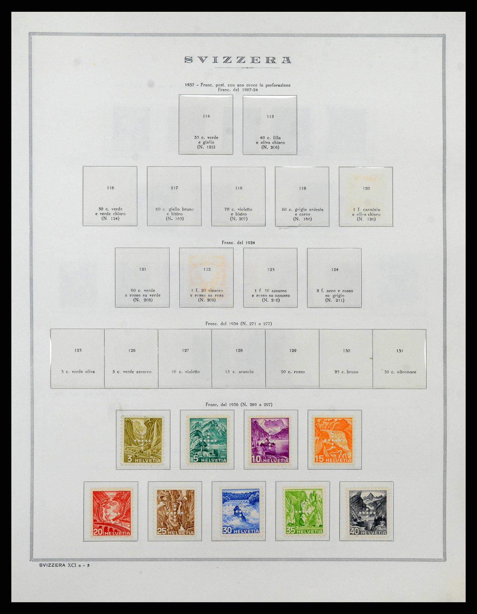38968 0198 - Stamp collection 38968 Switzerland 1852-2020.