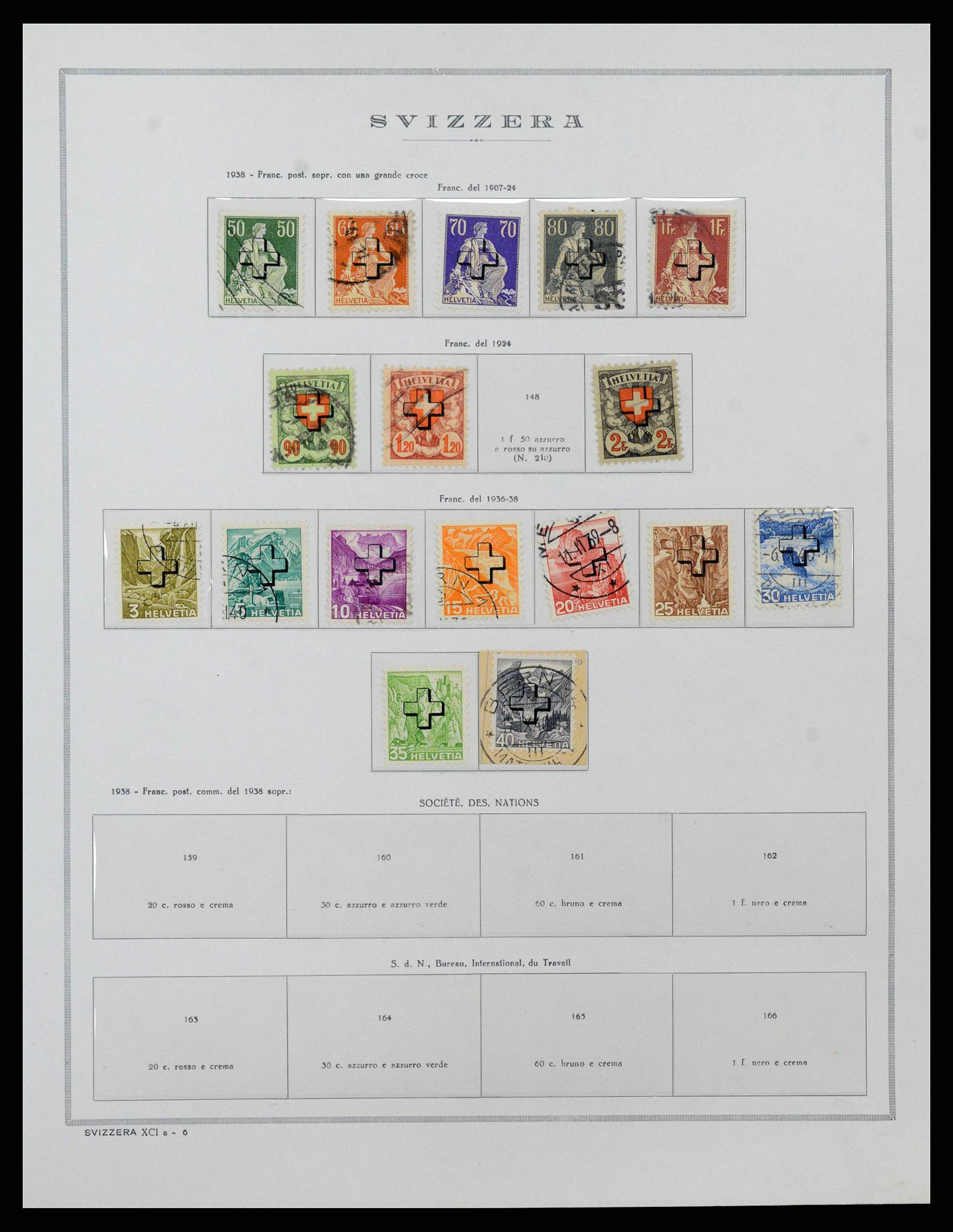 38968 0199 - Stamp collection 38968 Switzerland 1852-2020.