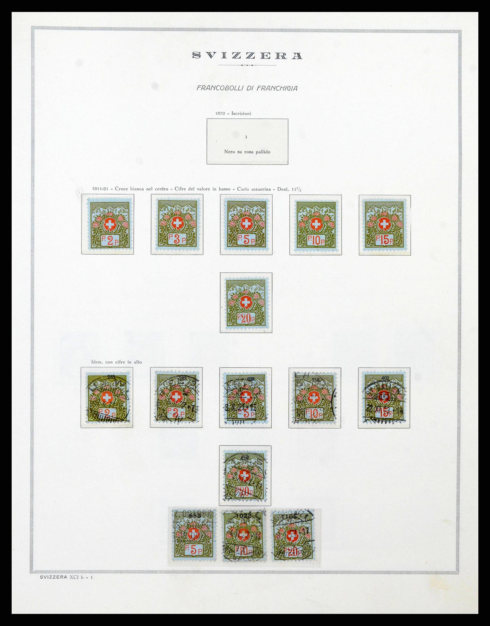 38968 0213 - Stamp collection 38968 Switzerland 1852-2020.