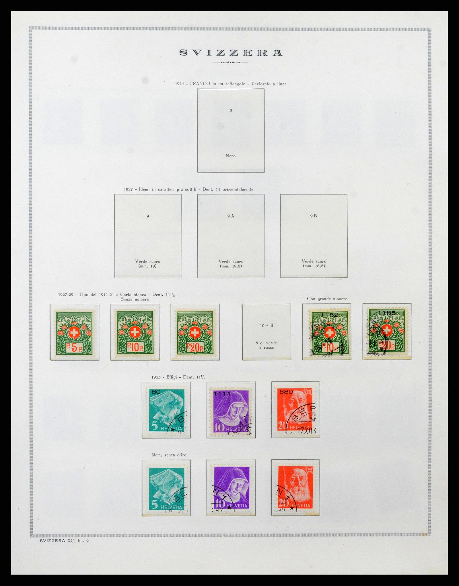 38968 0214 - Stamp collection 38968 Switzerland 1852-2020.