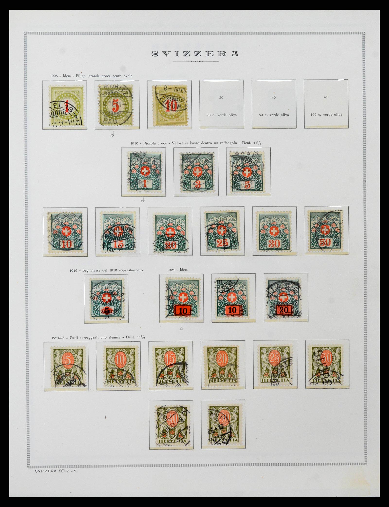 38968 0216 - Stamp collection 38968 Switzerland 1852-2020.