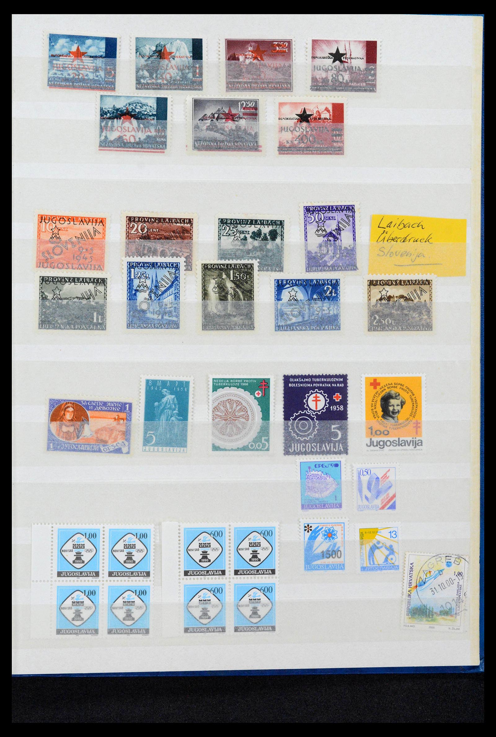 38969 0026 - Postzegelverzameling 38969 Joegoslavië 1918-2007.