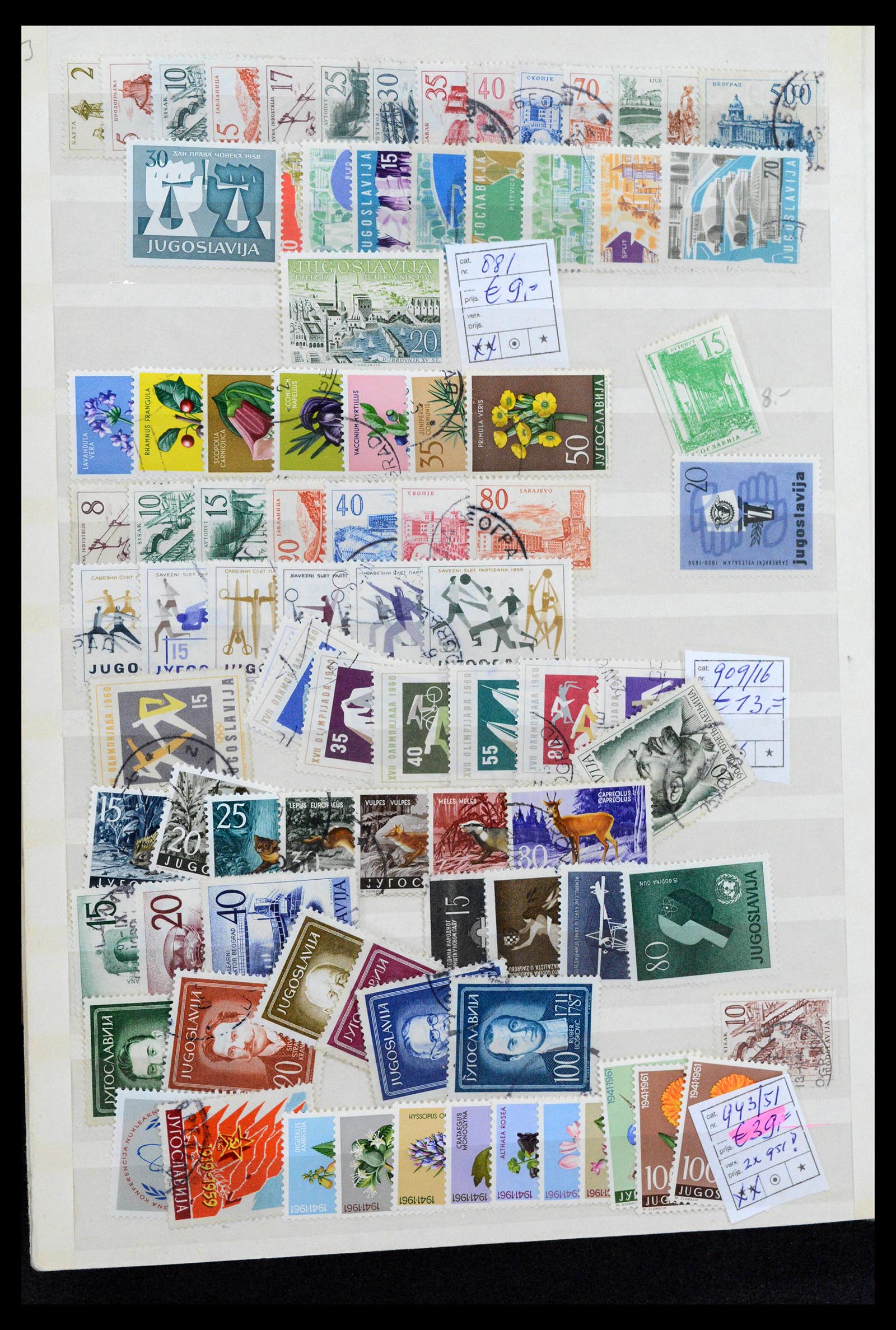 38969 0037 - Postzegelverzameling 38969 Joegoslavië 1918-2007.