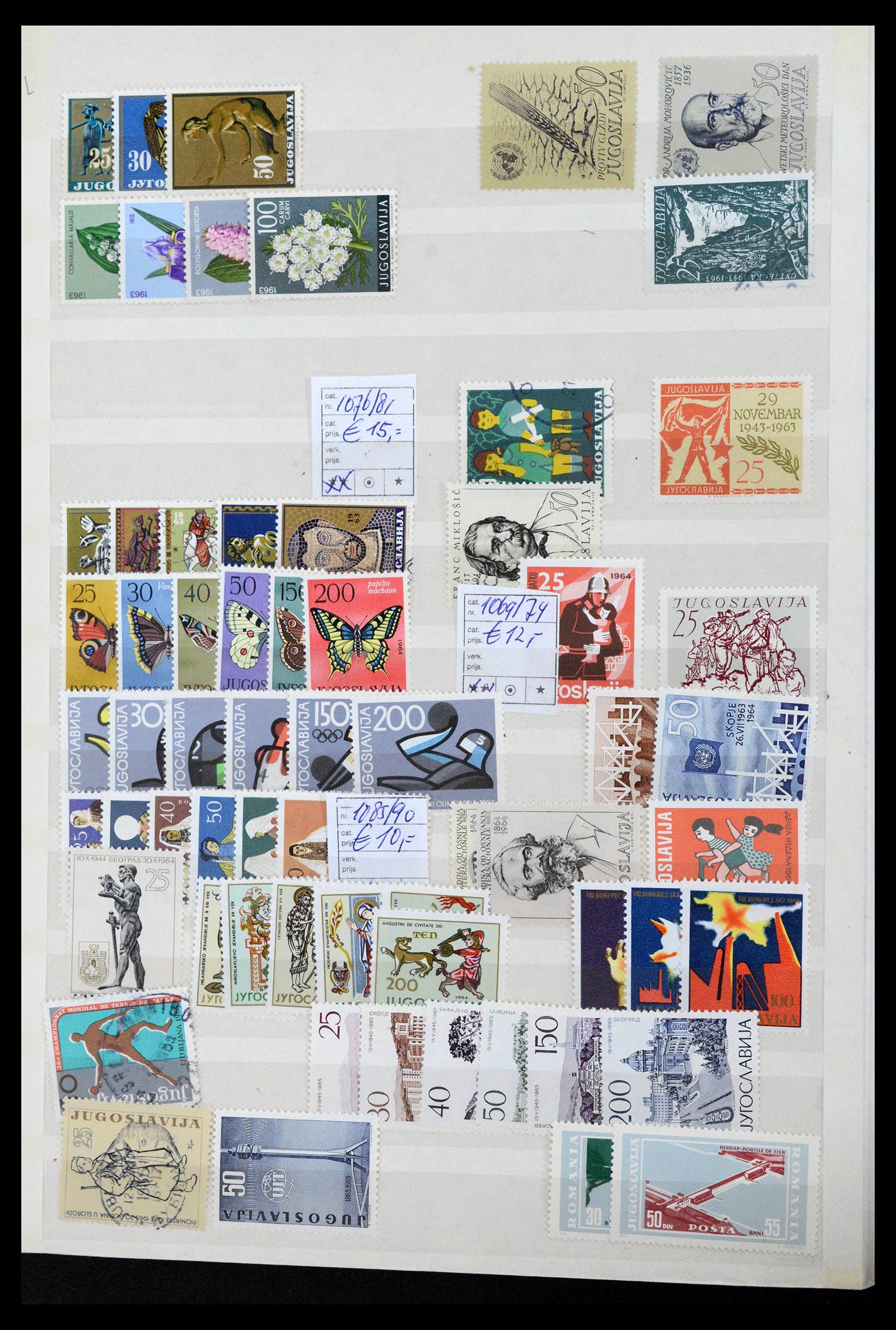 38969 0039 - Postzegelverzameling 38969 Joegoslavië 1918-2007.