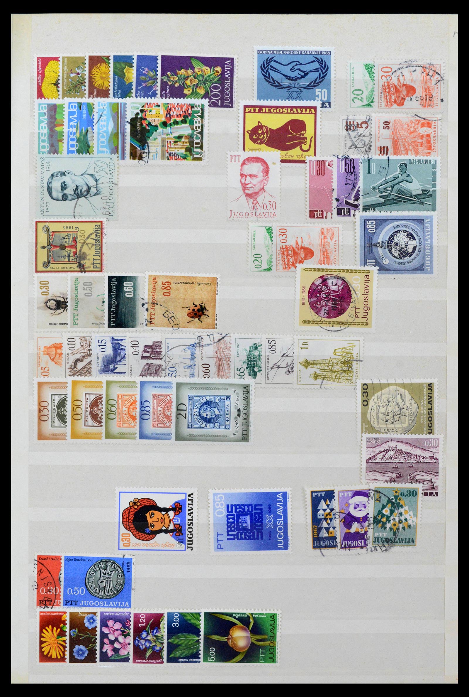 38969 0040 - Postzegelverzameling 38969 Joegoslavië 1918-2007.