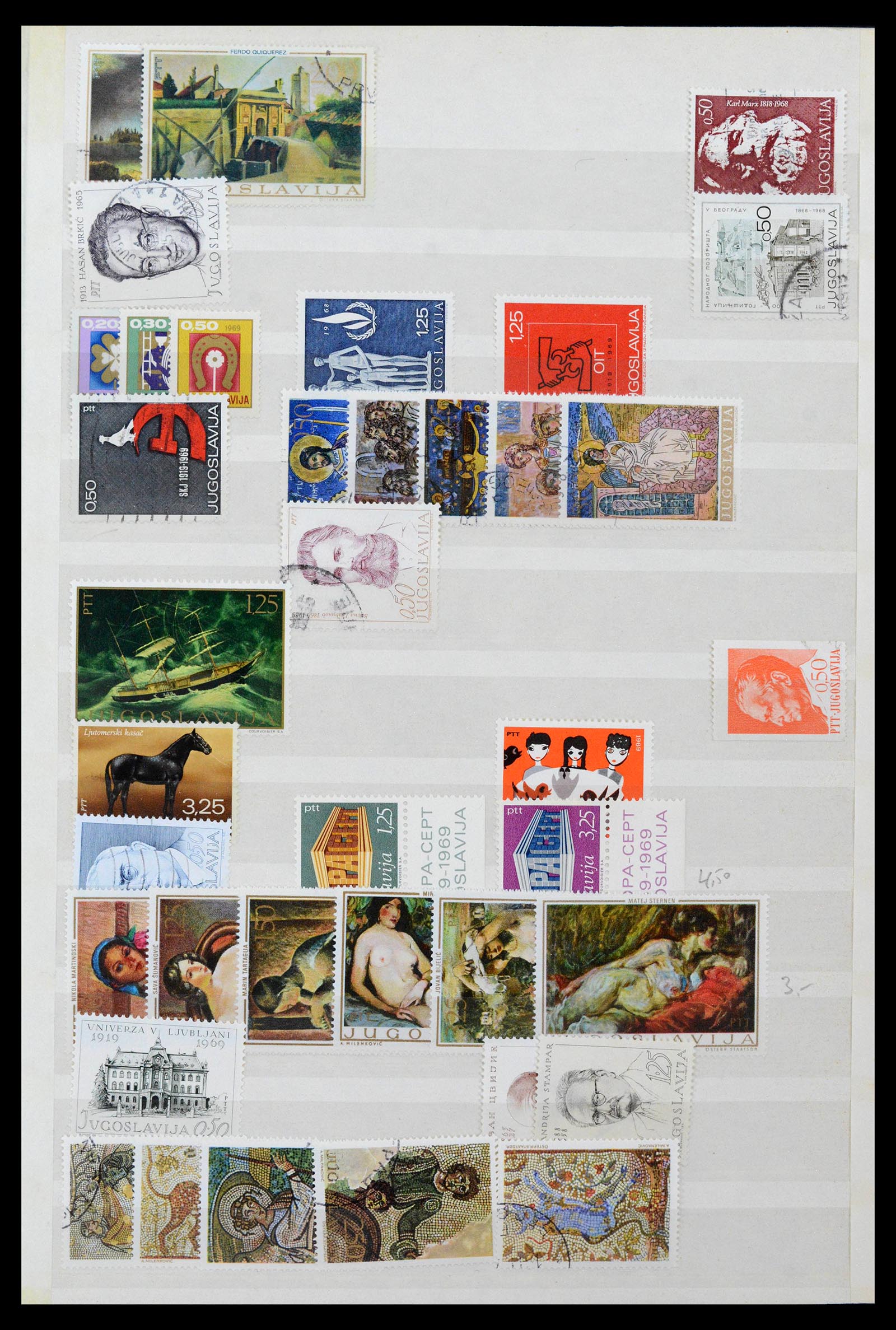 38969 0042 - Postzegelverzameling 38969 Joegoslavië 1918-2007.