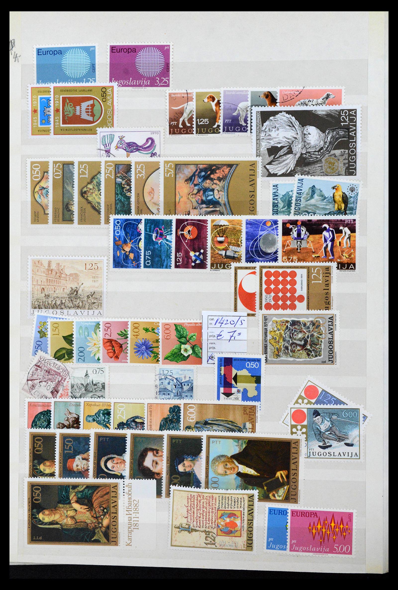 38969 0043 - Postzegelverzameling 38969 Joegoslavië 1918-2007.