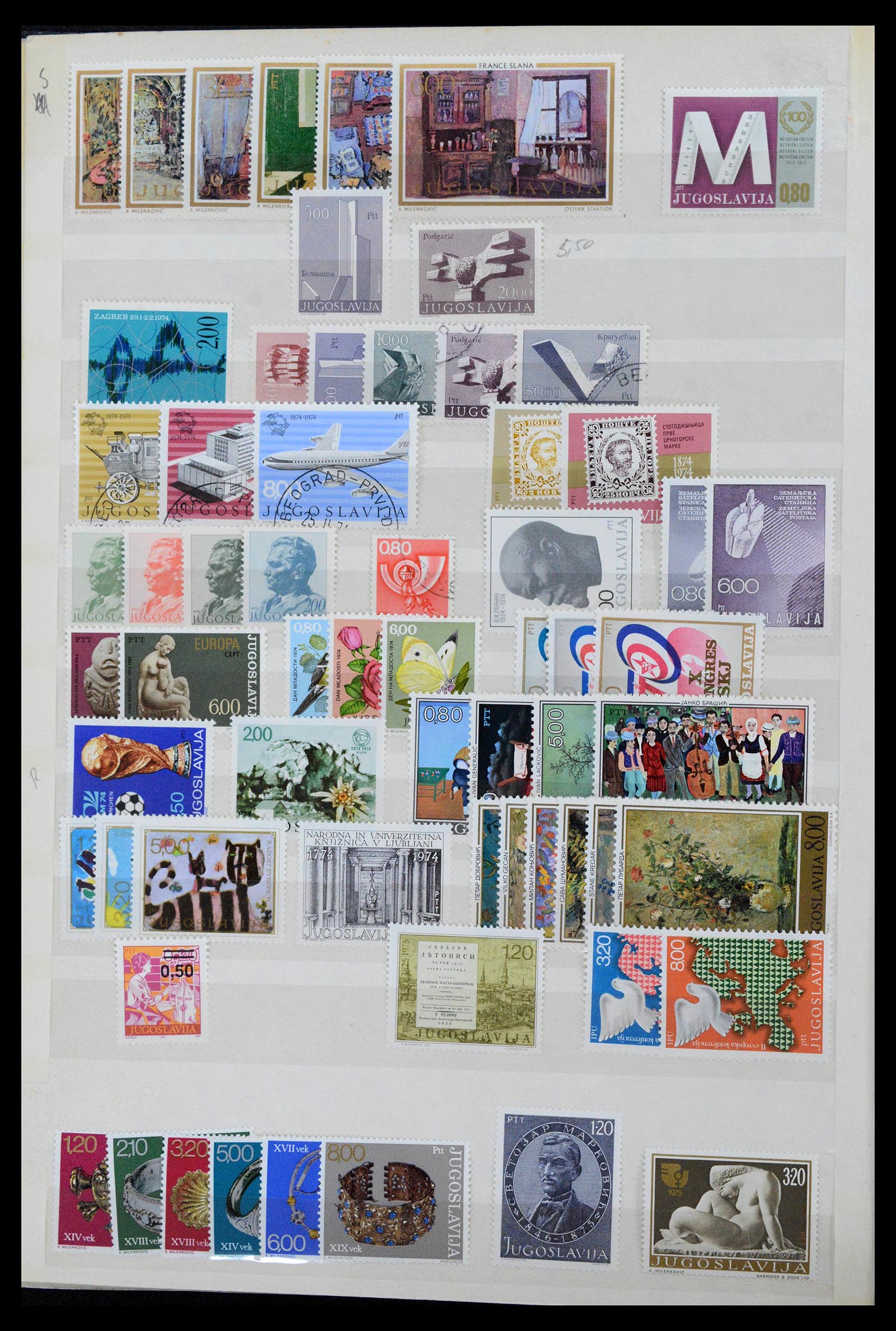 38969 0045 - Postzegelverzameling 38969 Joegoslavië 1918-2007.