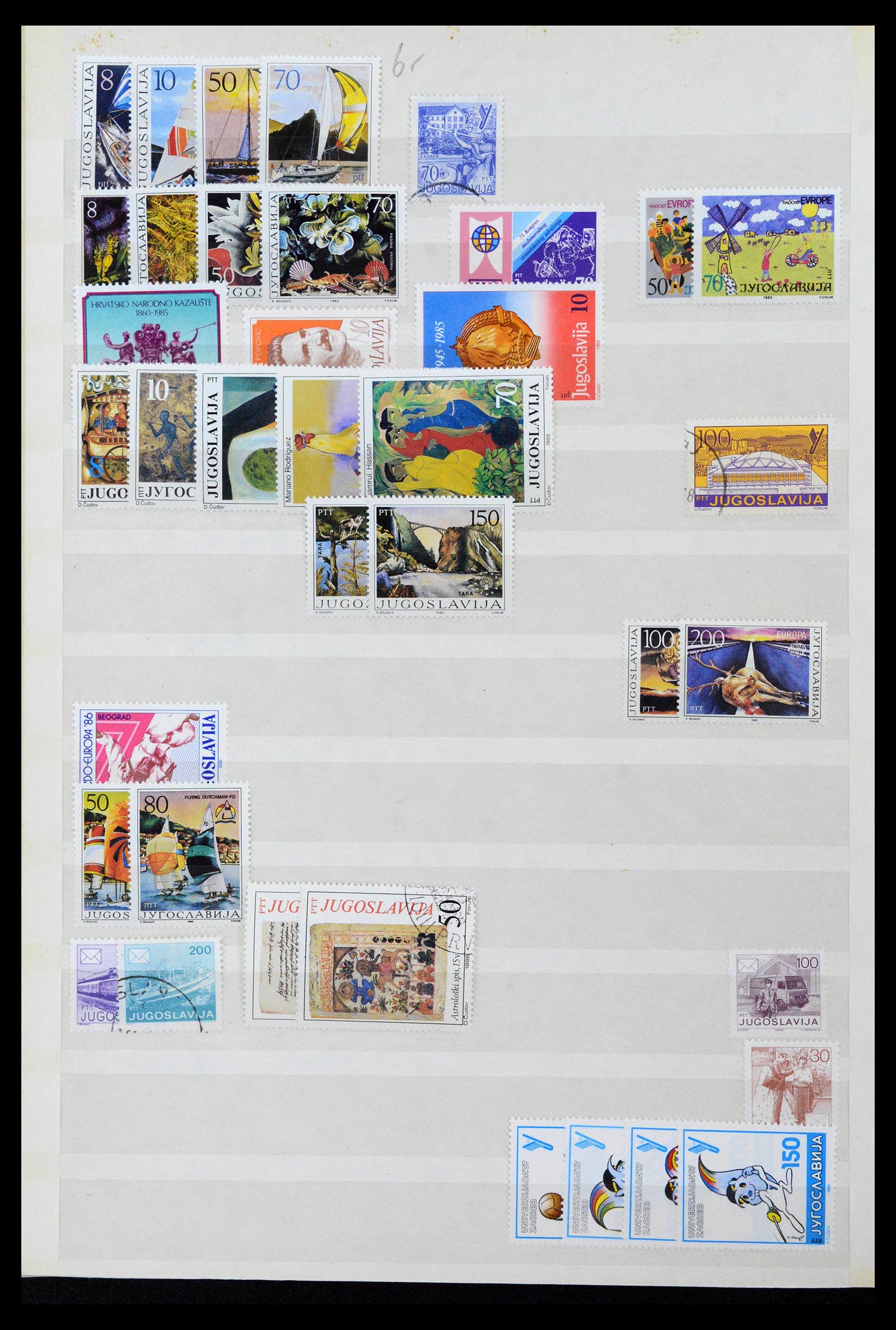 38969 0053 - Postzegelverzameling 38969 Joegoslavië 1918-2007.