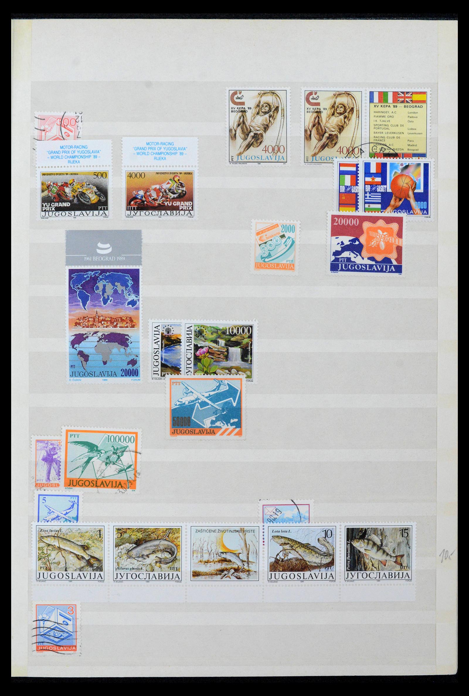 38969 0056 - Postzegelverzameling 38969 Joegoslavië 1918-2007.