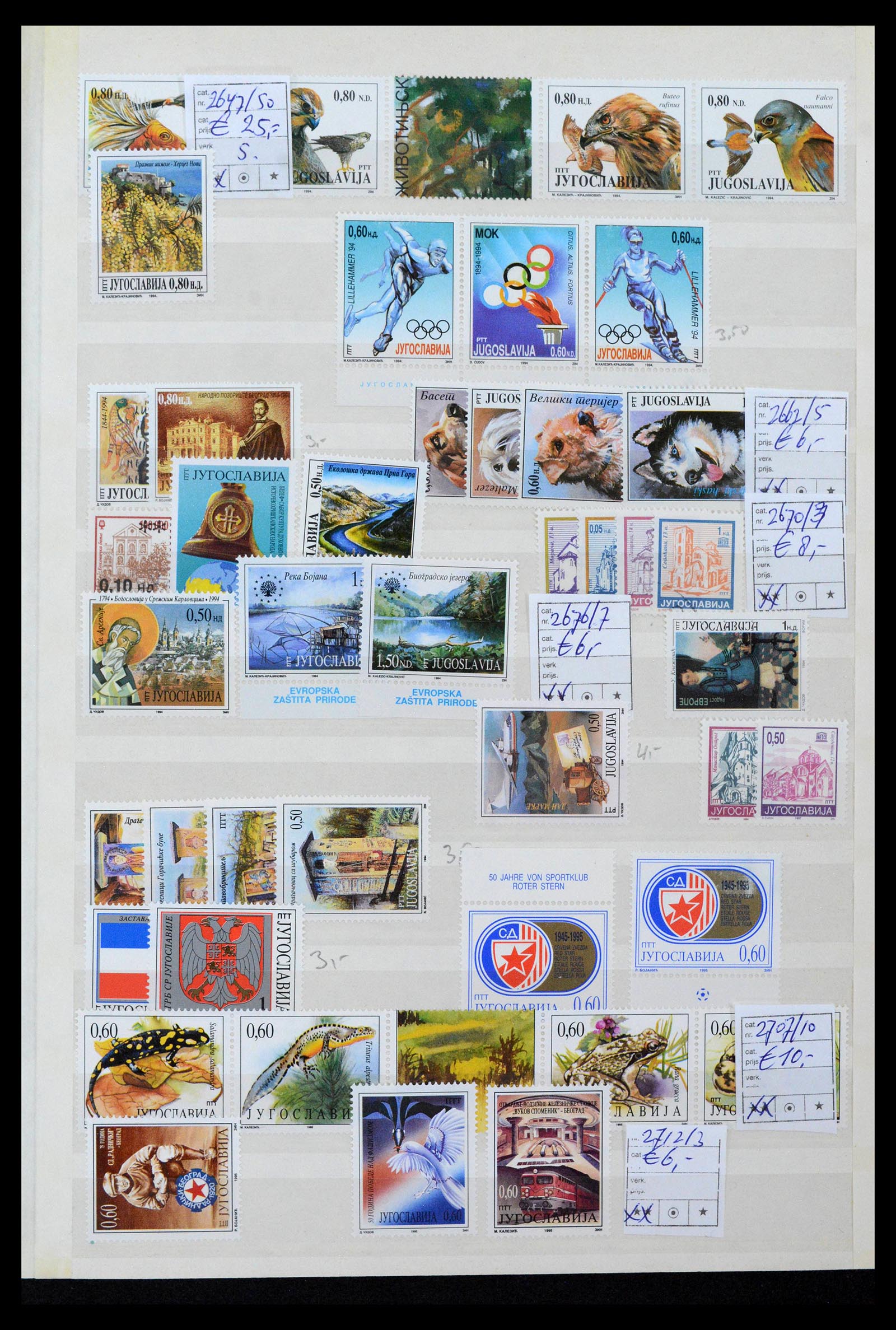 38969 0060 - Postzegelverzameling 38969 Joegoslavië 1918-2007.