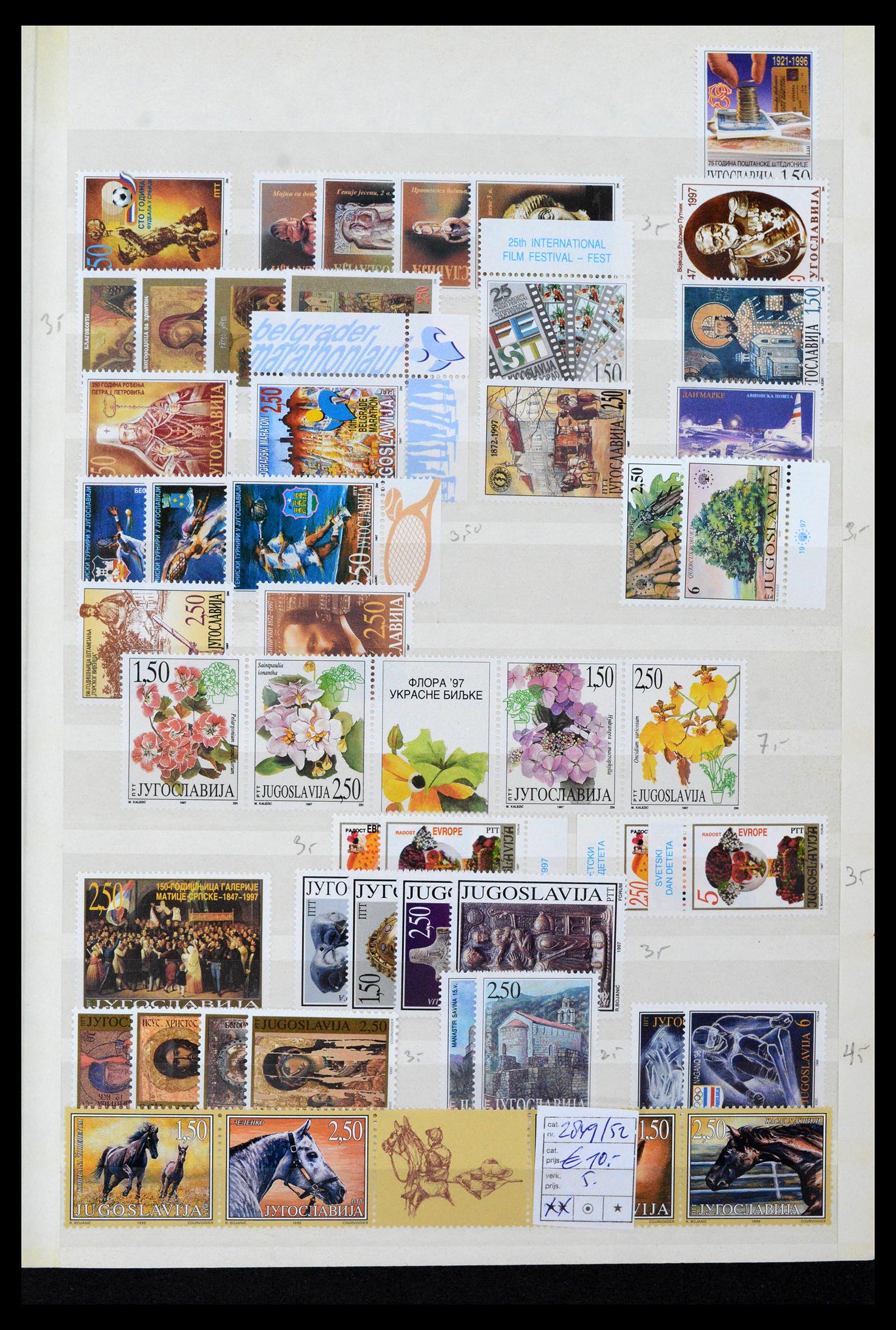 38969 0062 - Stamp collection 38969 Yugoslavia 1918-2007.