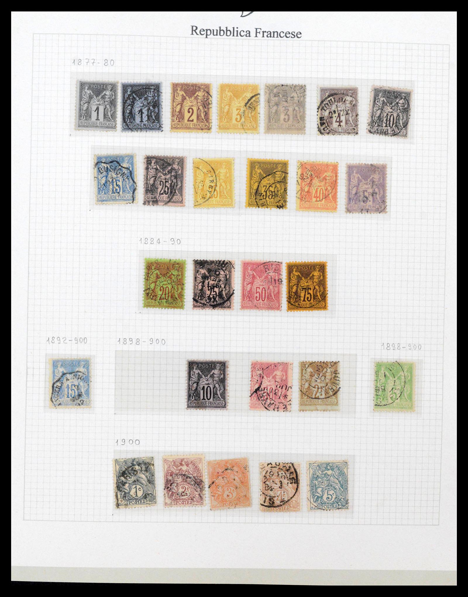 38970 0006 - Stamp collection 38970 France 1849-2015.