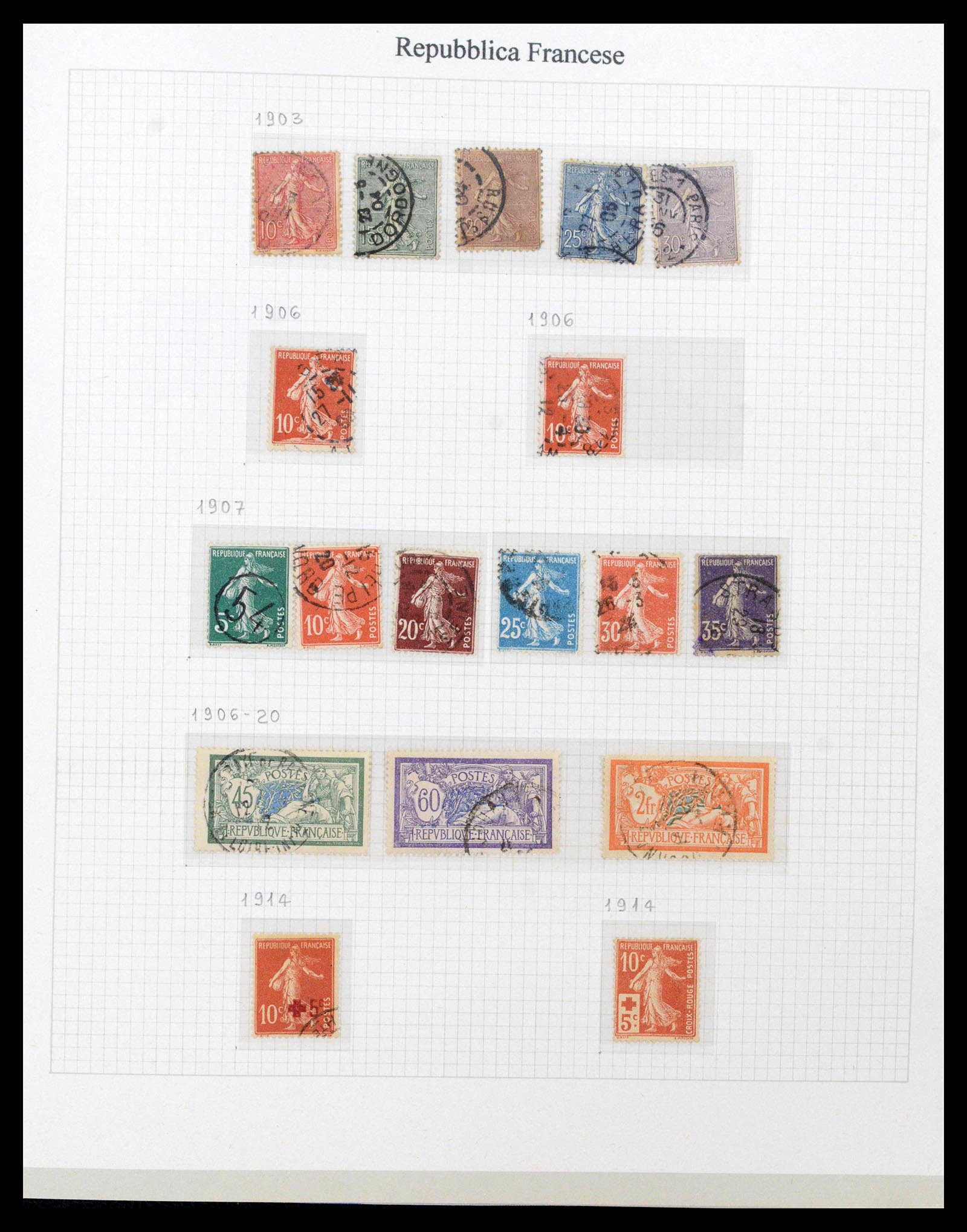 38970 0008 - Stamp collection 38970 France 1849-2015.