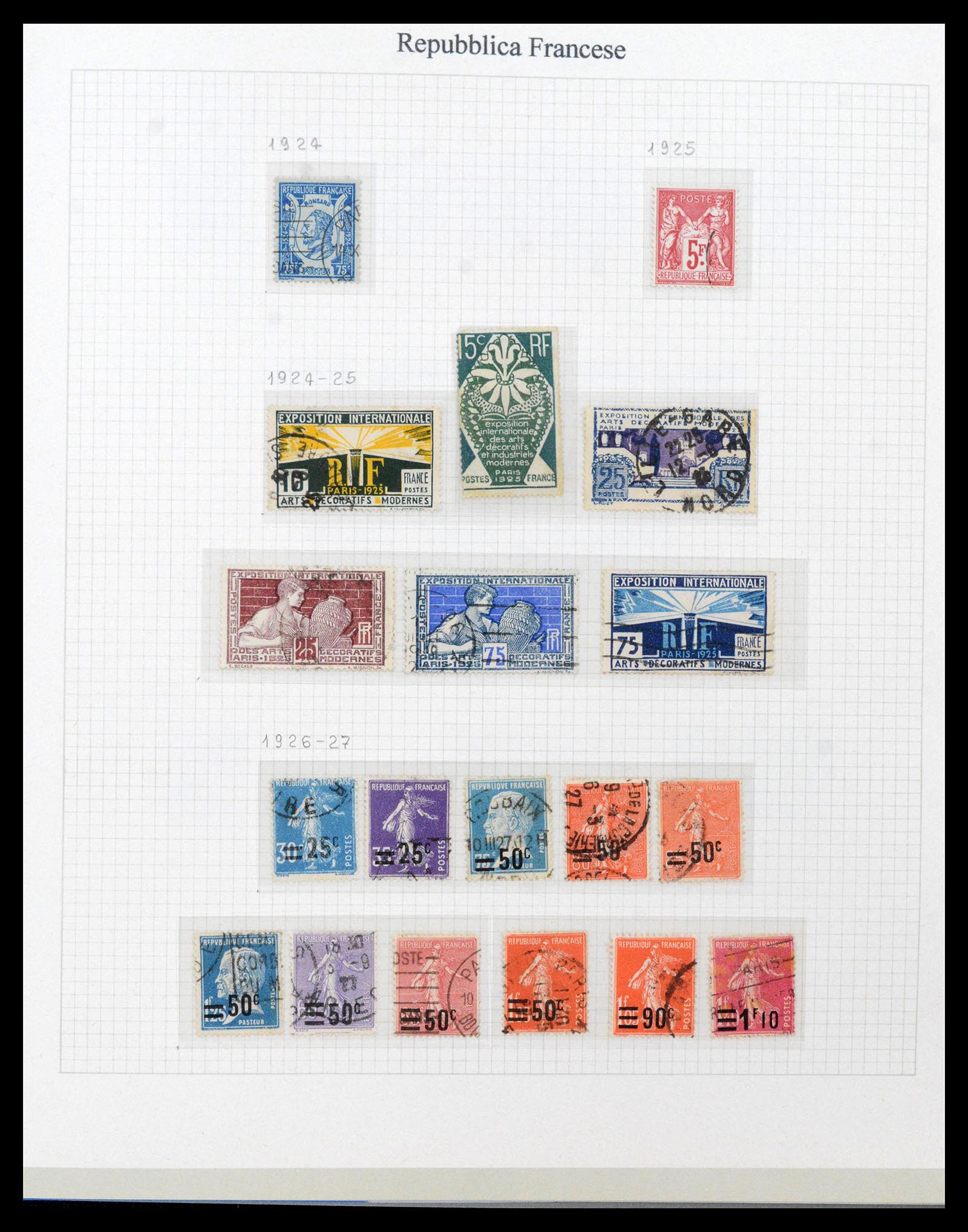 38970 0012 - Stamp collection 38970 France 1849-2015.