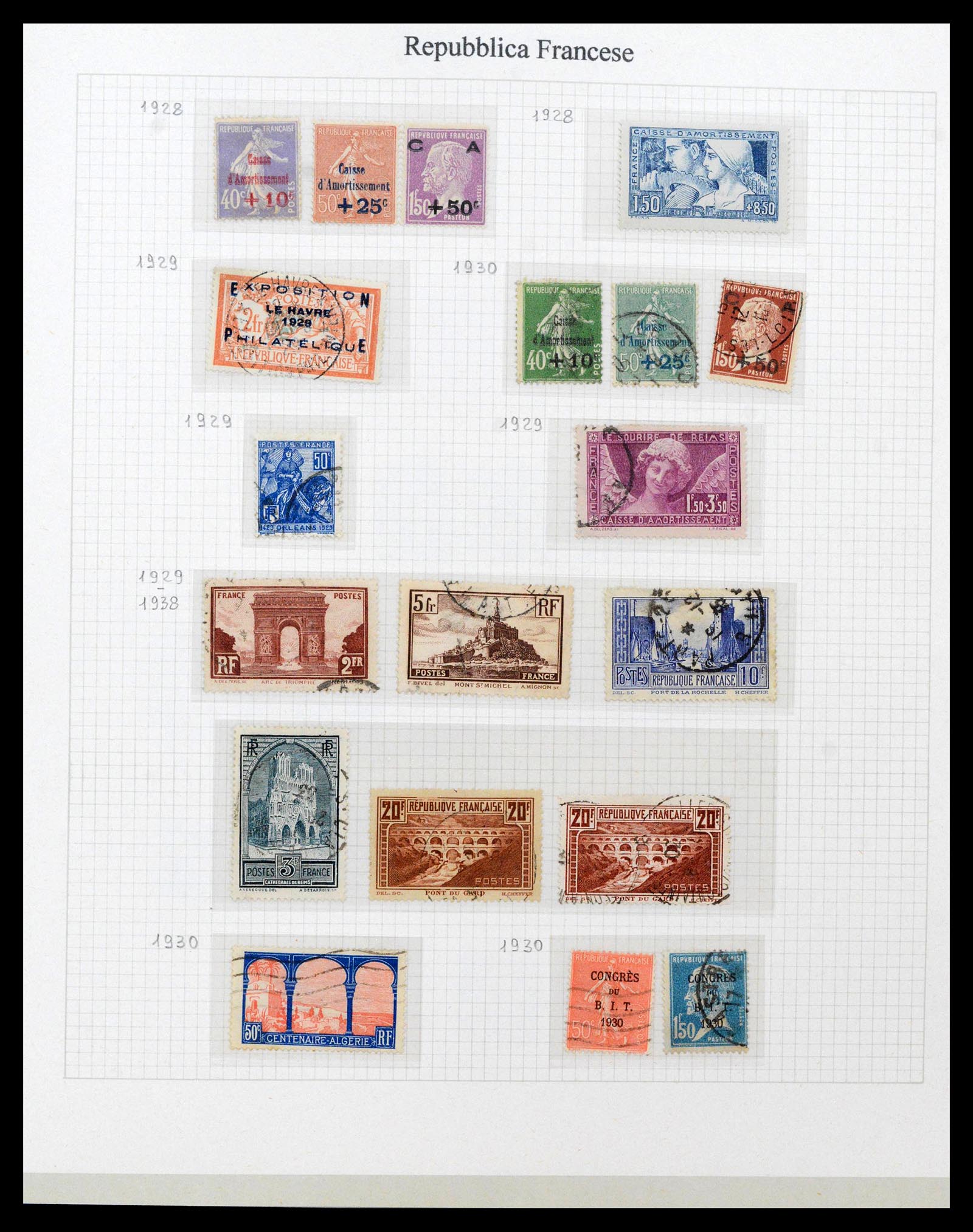 38970 0014 - Stamp collection 38970 France 1849-2015.