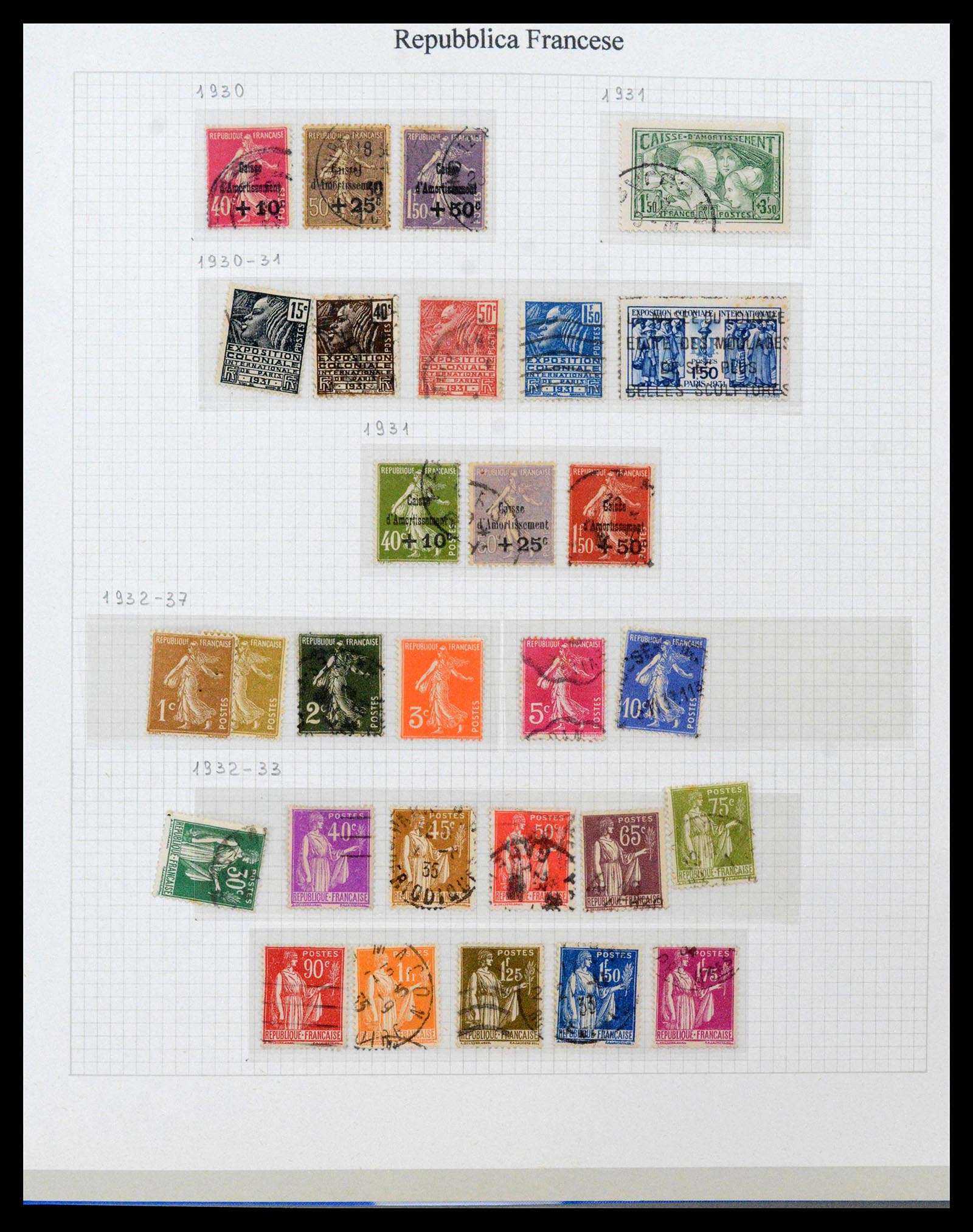 38970 0015 - Stamp collection 38970 France 1849-2015.