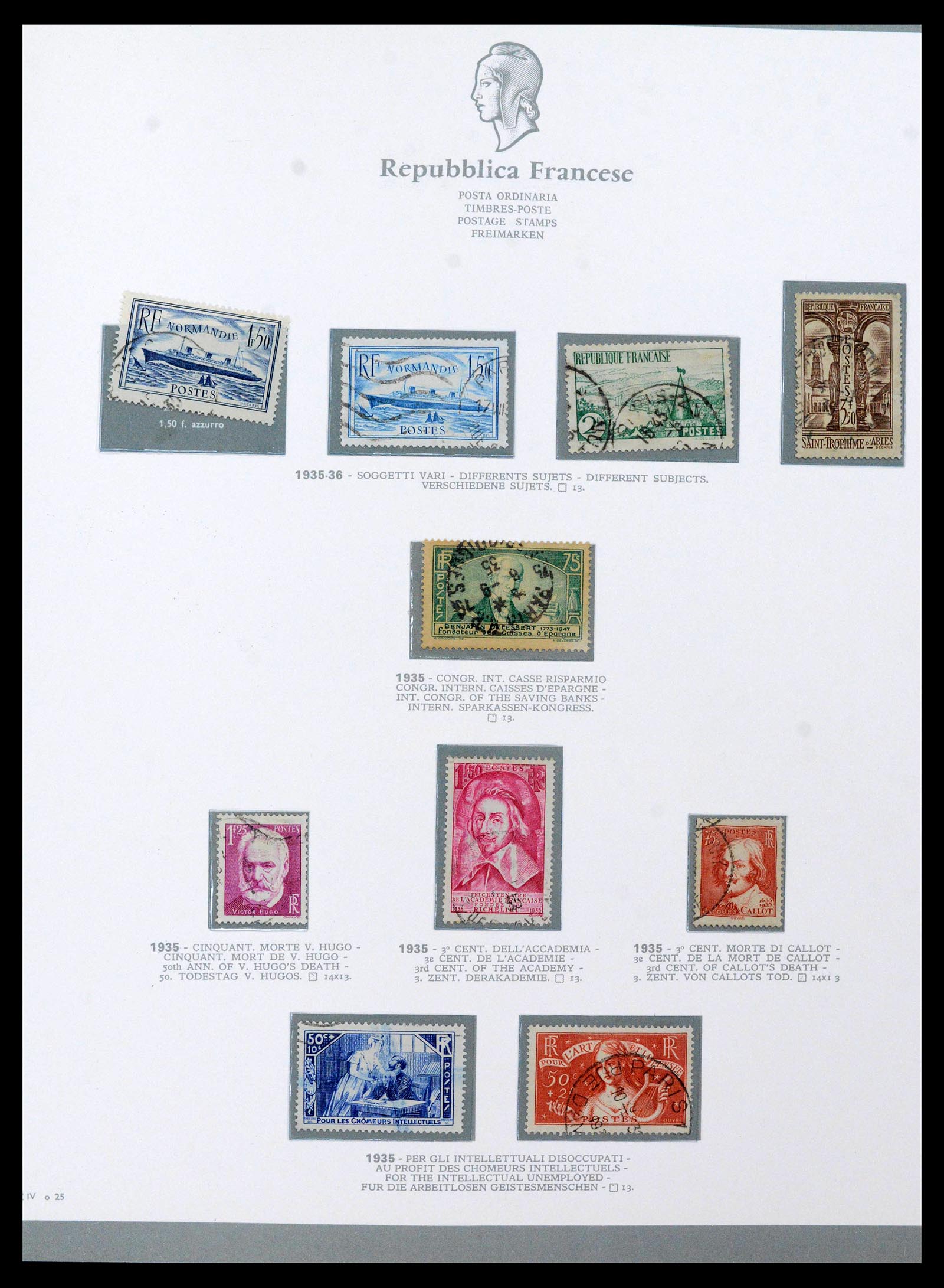 38970 0017 - Stamp collection 38970 France 1849-2015.