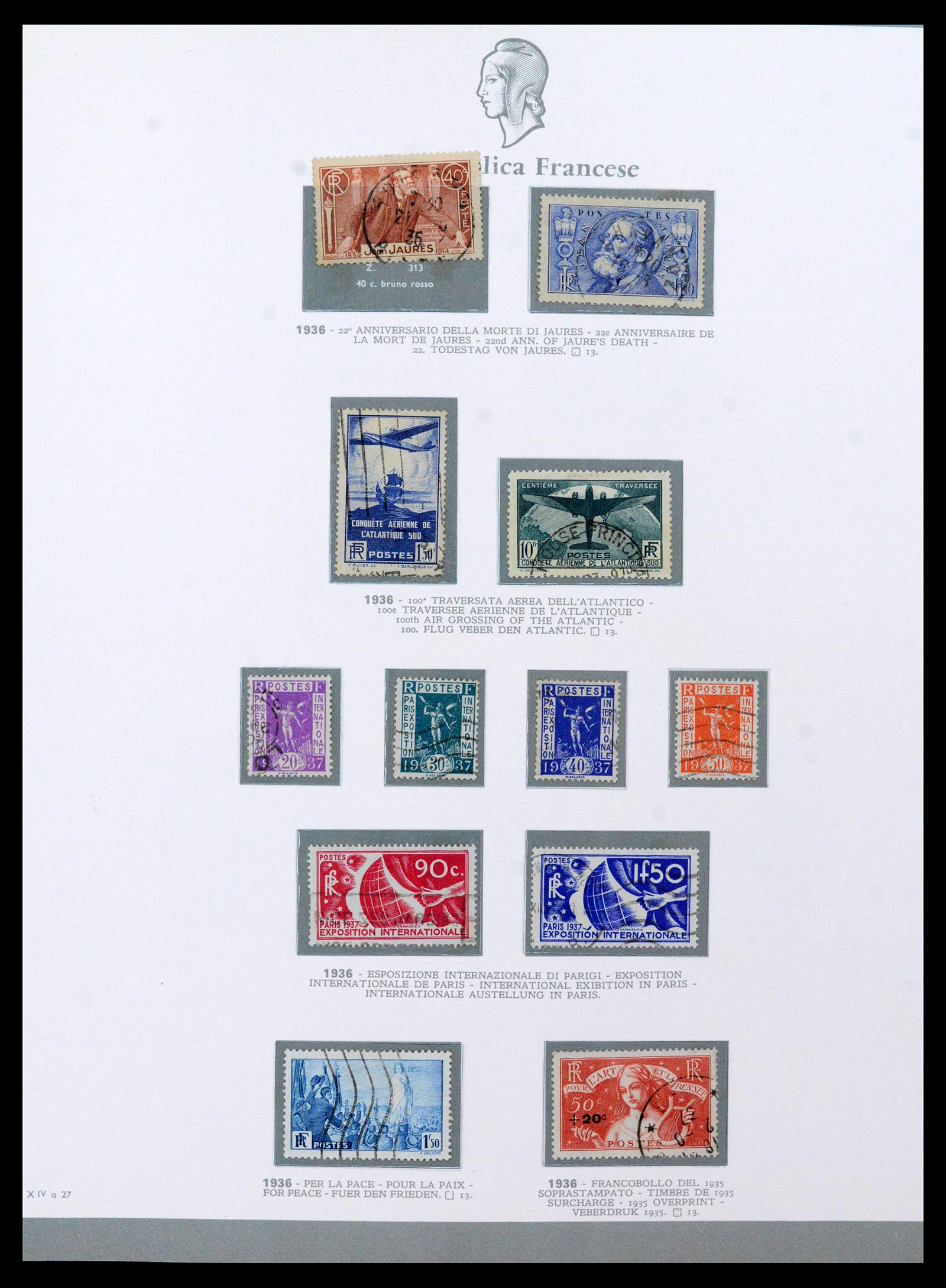 38970 0019 - Stamp collection 38970 France 1849-2015.