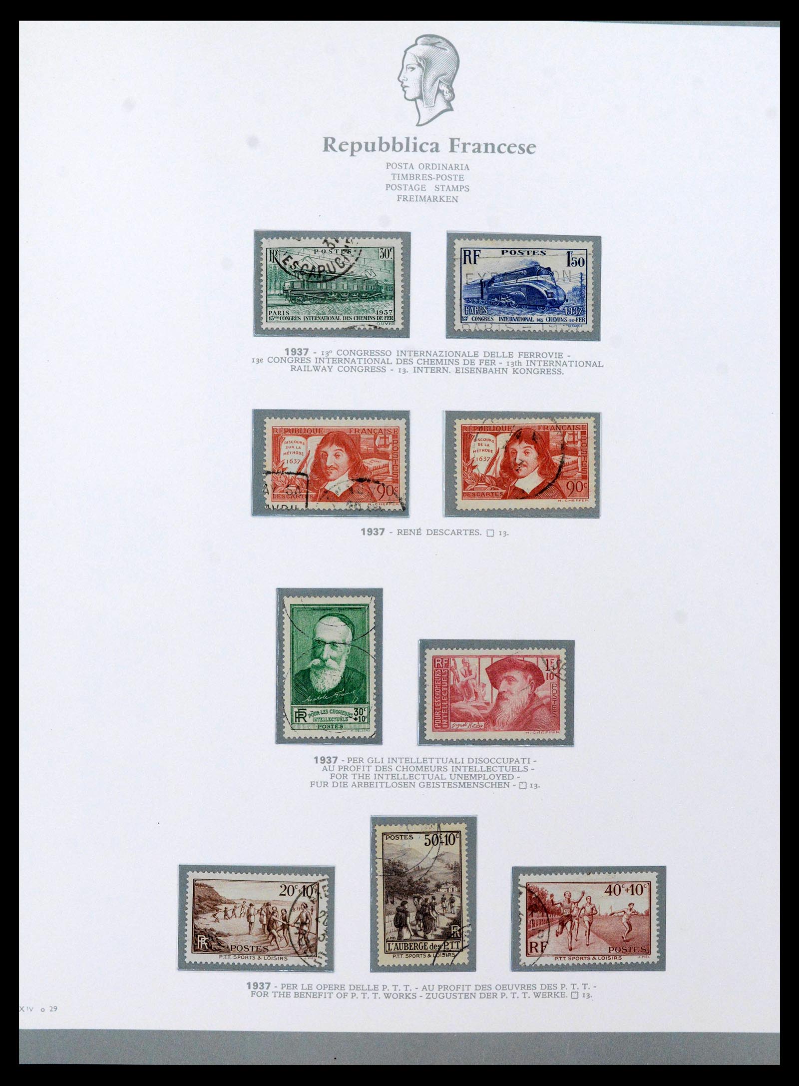 38970 0021 - Stamp collection 38970 France 1849-2015.