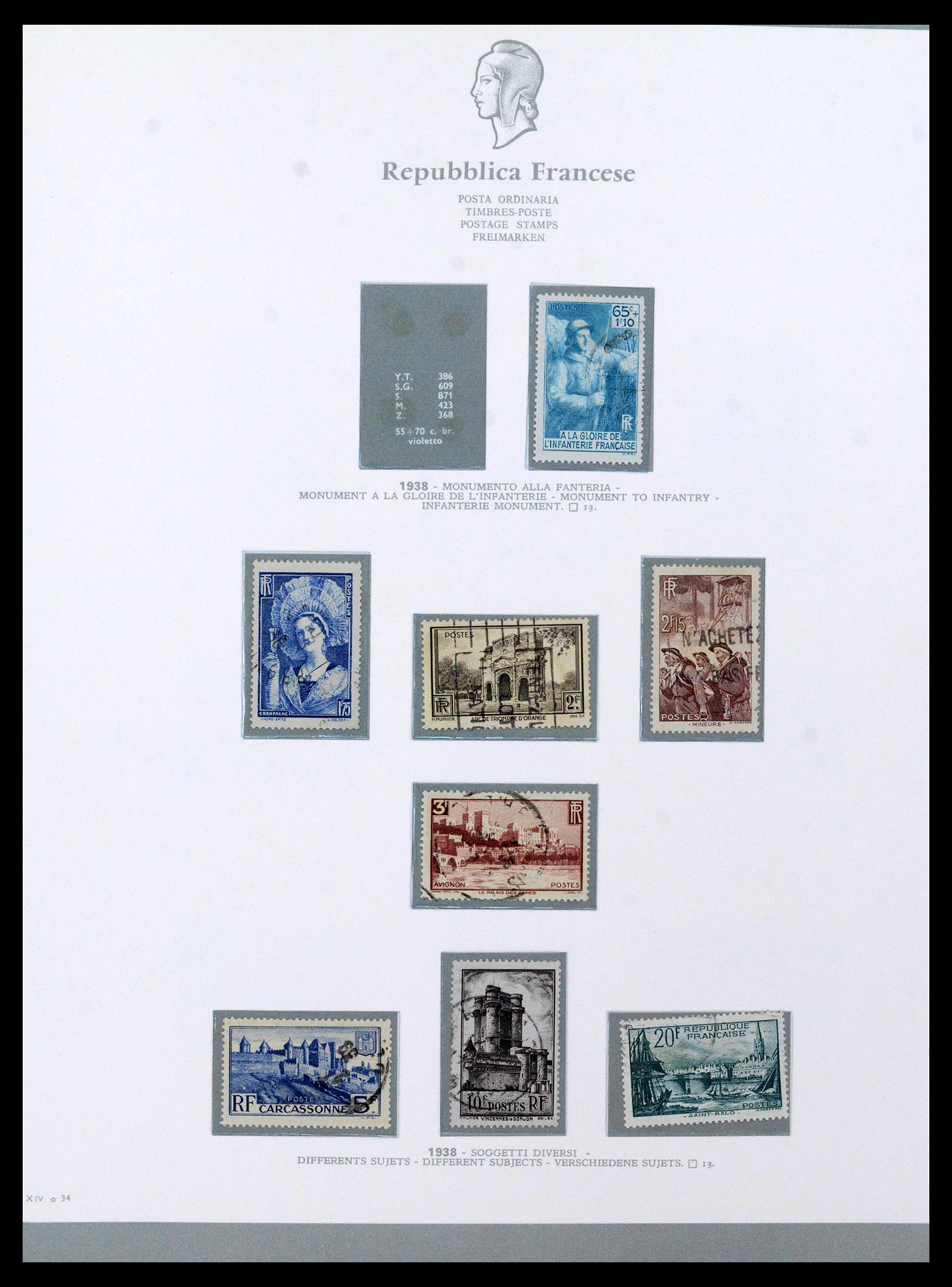 38970 0025 - Stamp collection 38970 France 1849-2015.
