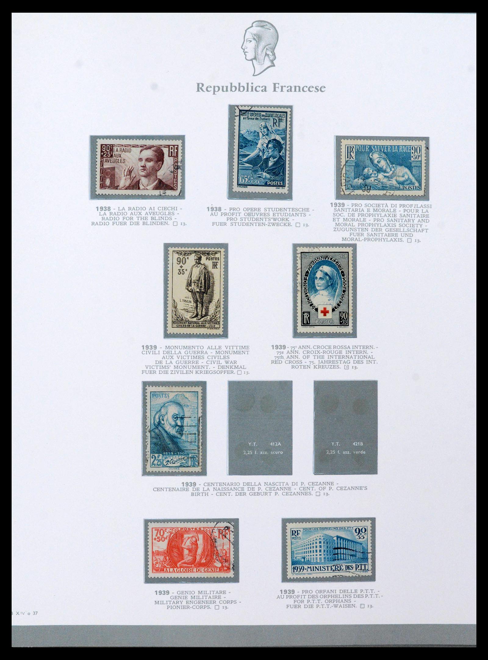 38970 0028 - Stamp collection 38970 France 1849-2015.