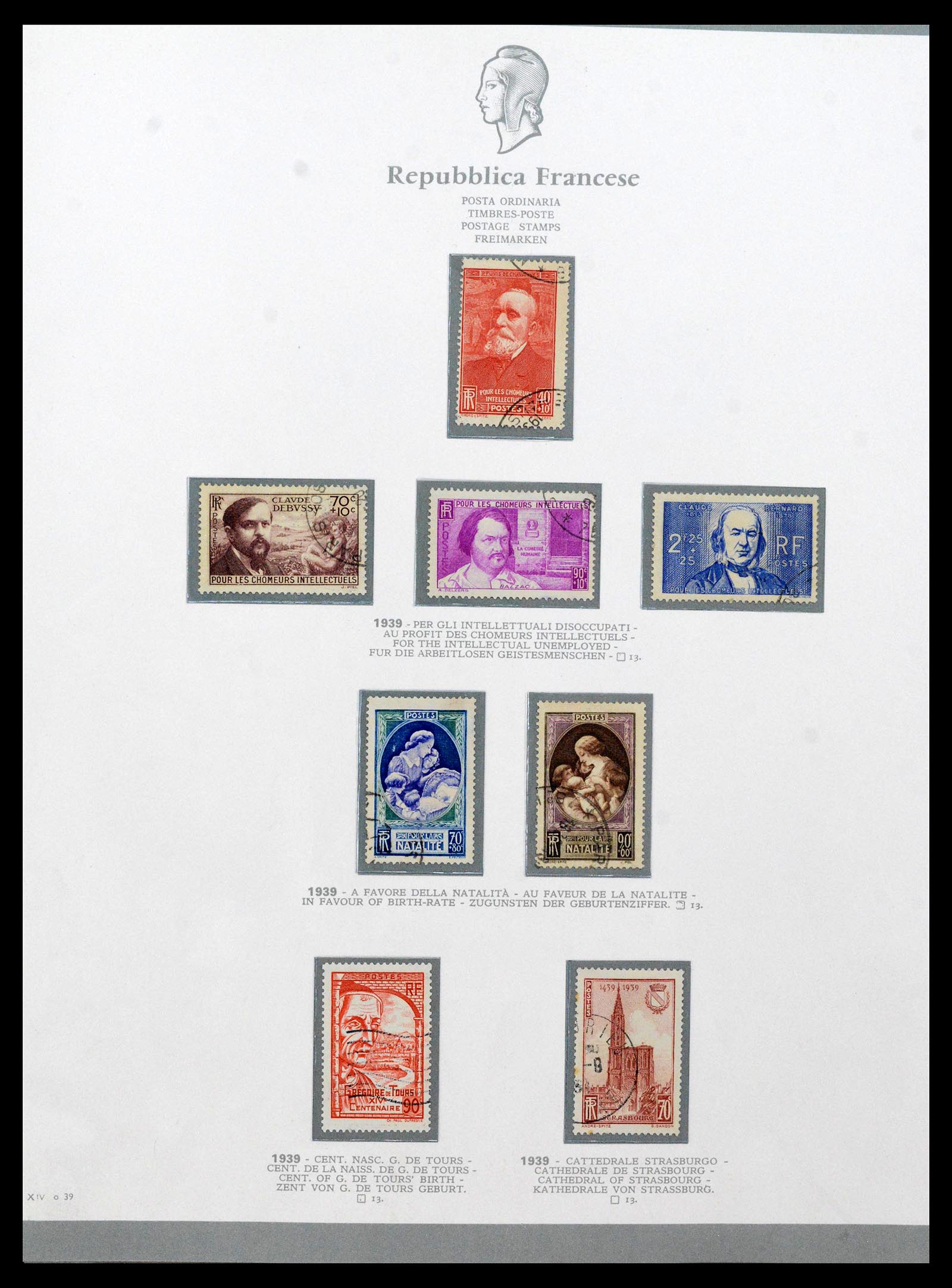 38970 0030 - Stamp collection 38970 France 1849-2015.