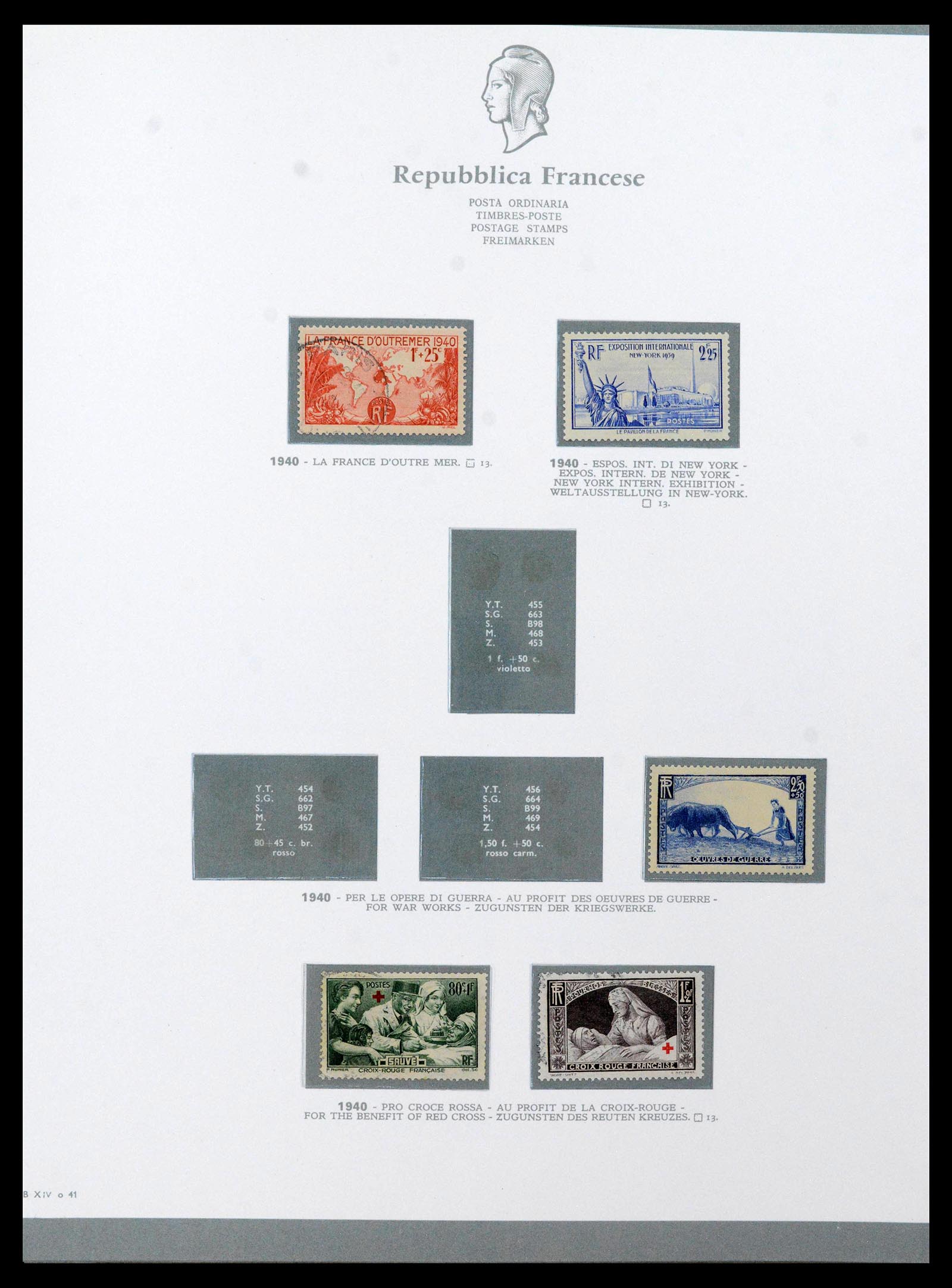 38970 0032 - Stamp collection 38970 France 1849-2015.