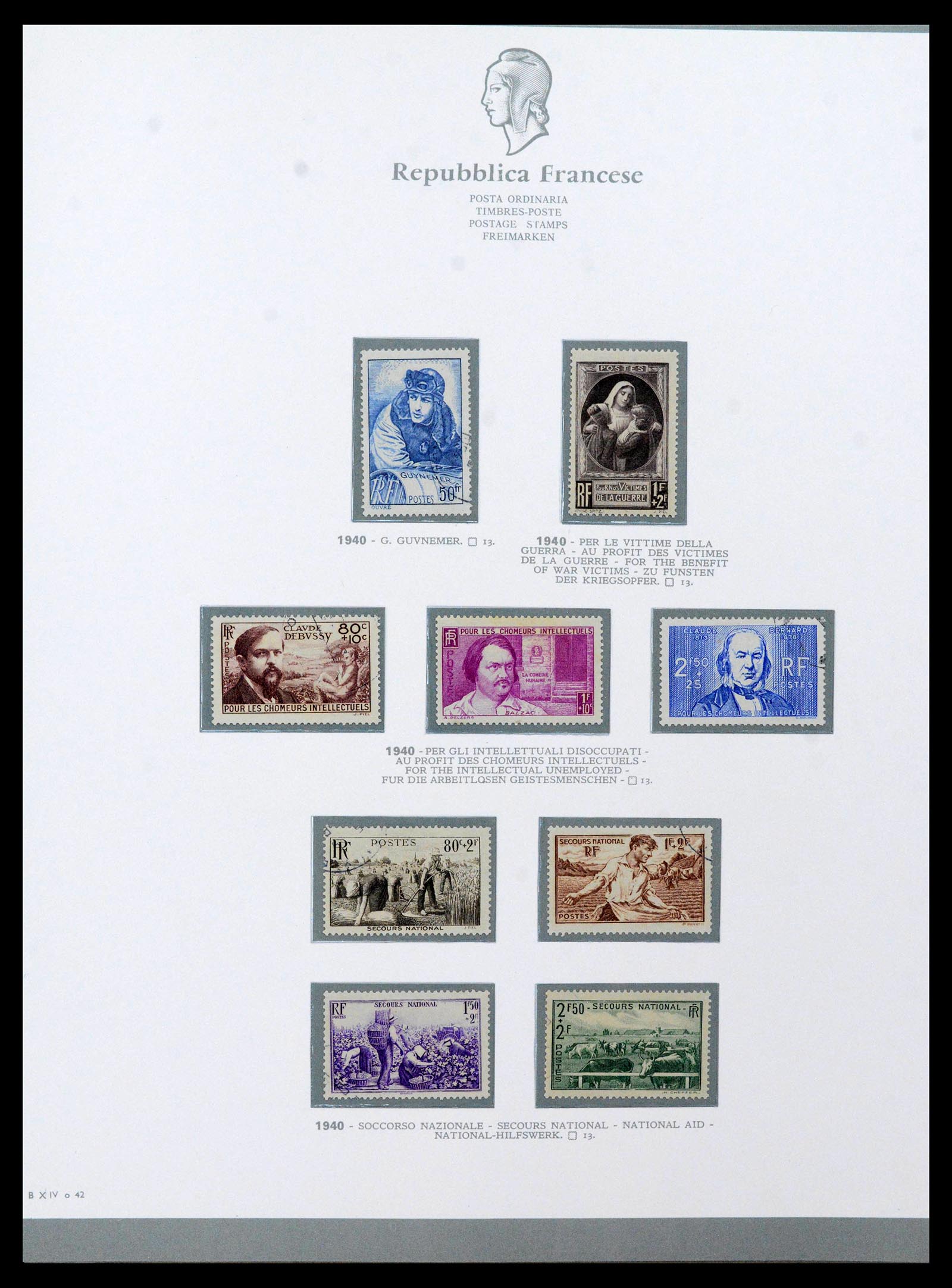 38970 0033 - Stamp collection 38970 France 1849-2015.