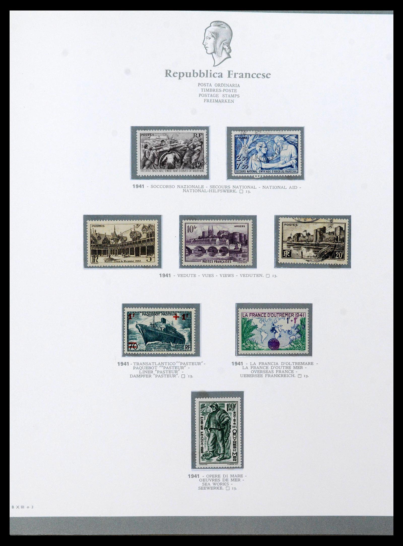 38970 0036 - Stamp collection 38970 France 1849-2015.