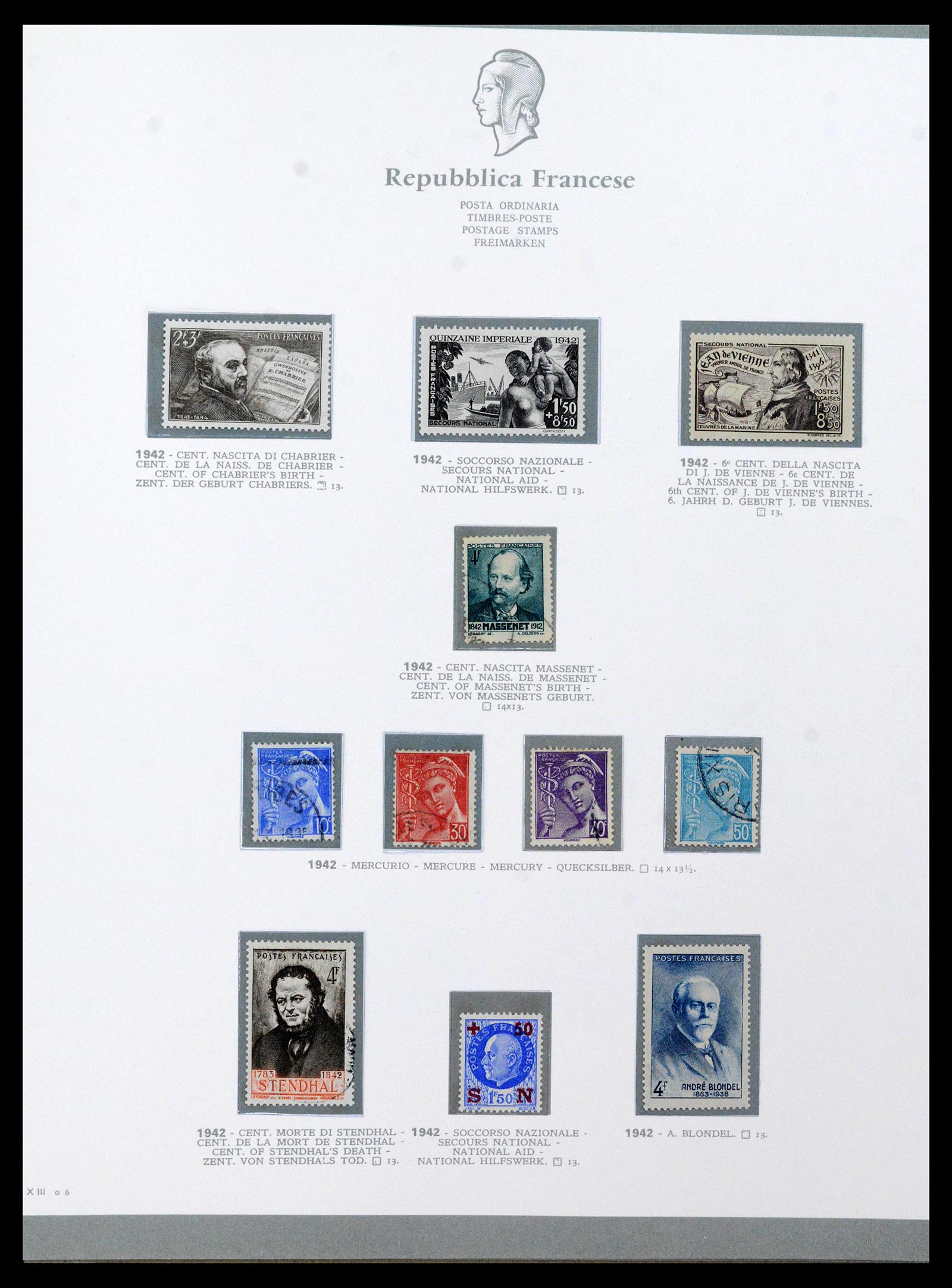 38970 0039 - Stamp collection 38970 France 1849-2015.