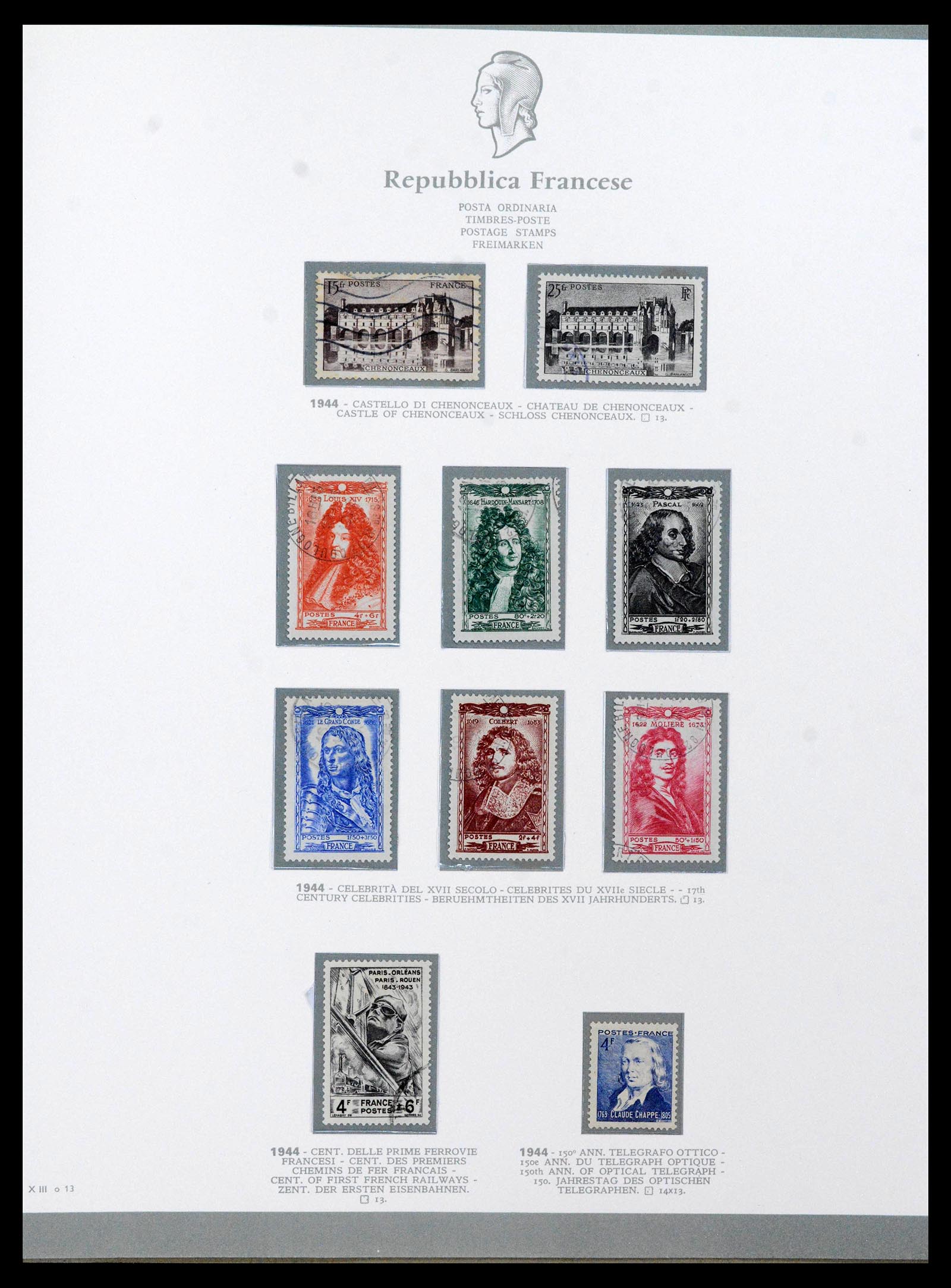 38970 0046 - Stamp collection 38970 France 1849-2015.