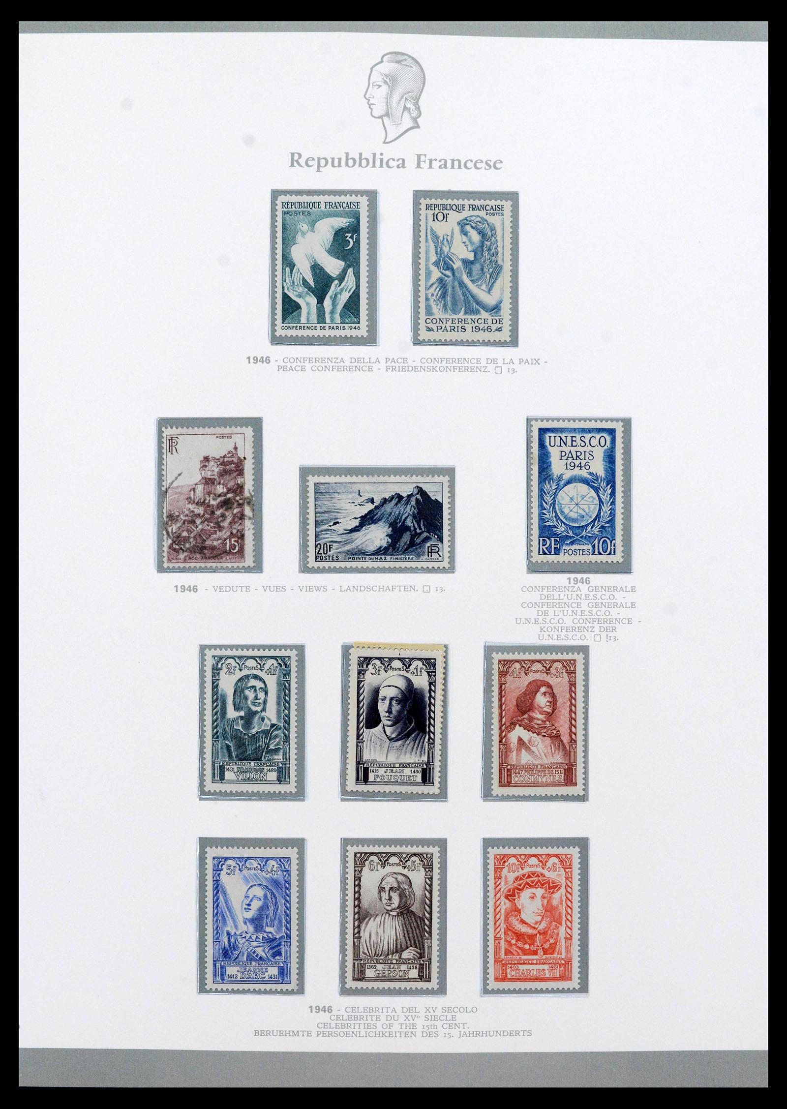 38970 0055 - Stamp collection 38970 France 1849-2015.