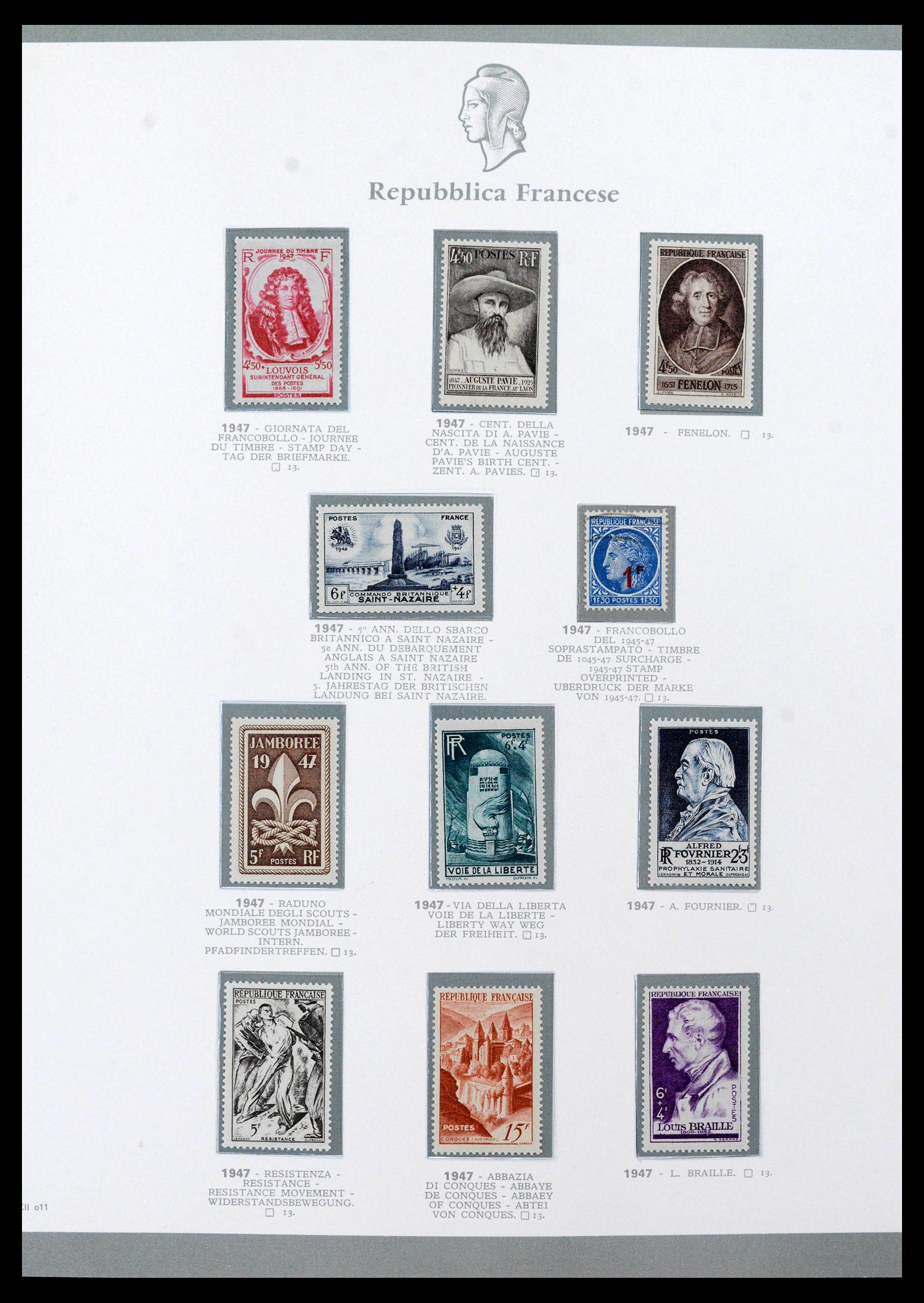 38970 0057 - Stamp collection 38970 France 1849-2015.