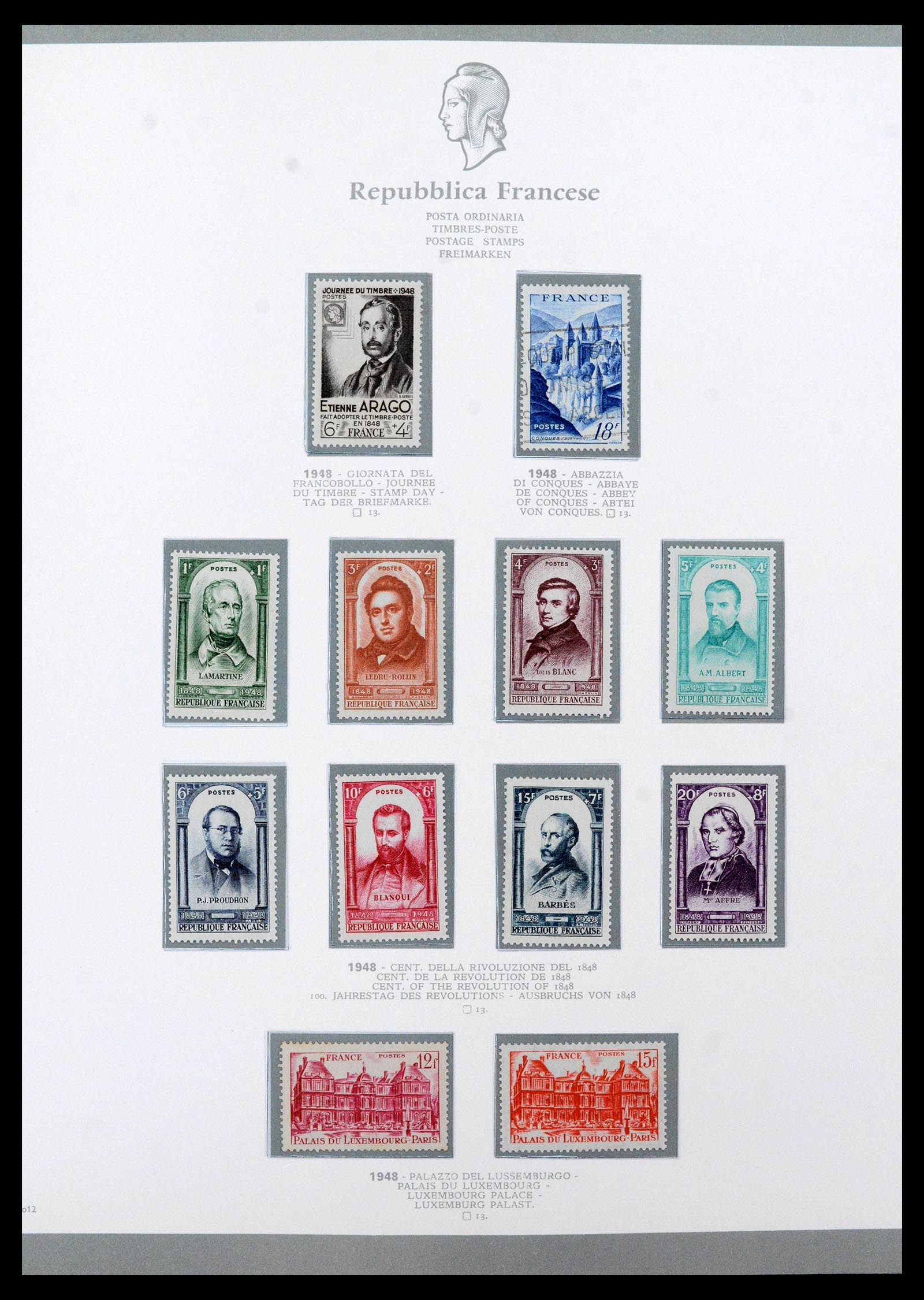 38970 0058 - Stamp collection 38970 France 1849-2015.