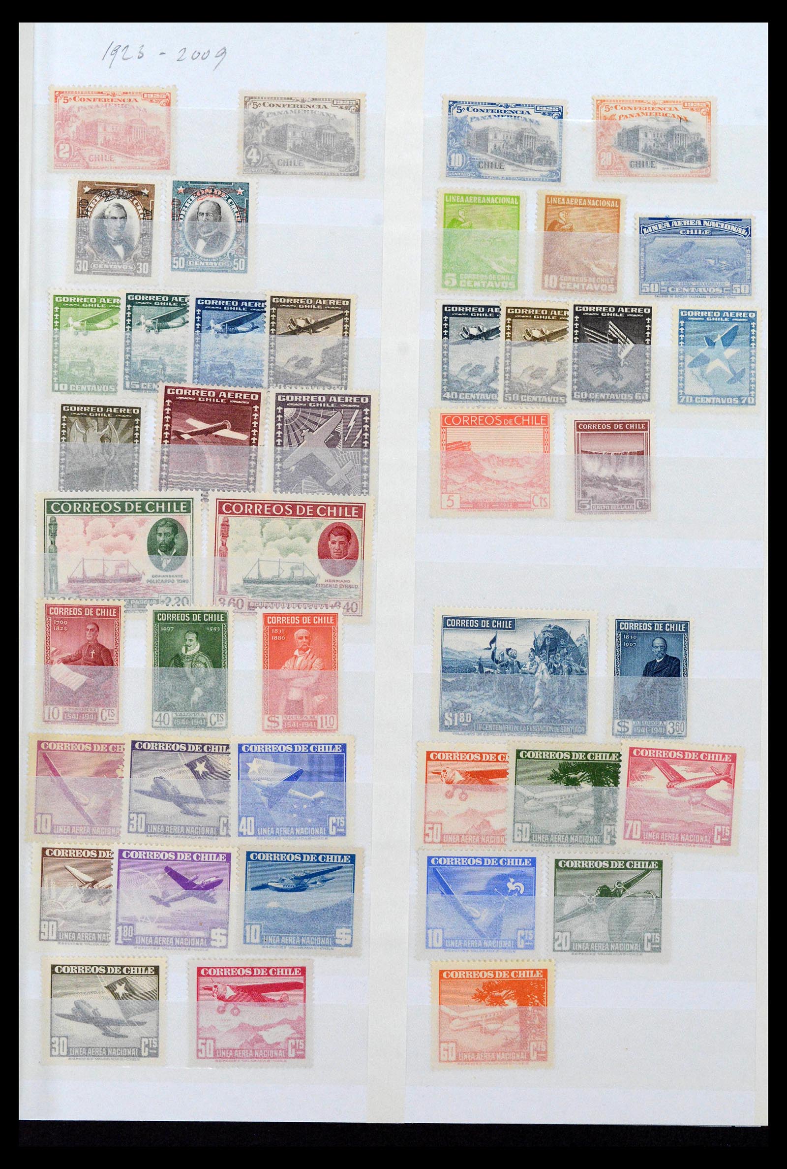 38971 0001 - Stamp collection 38971 Chile 1923-2008.