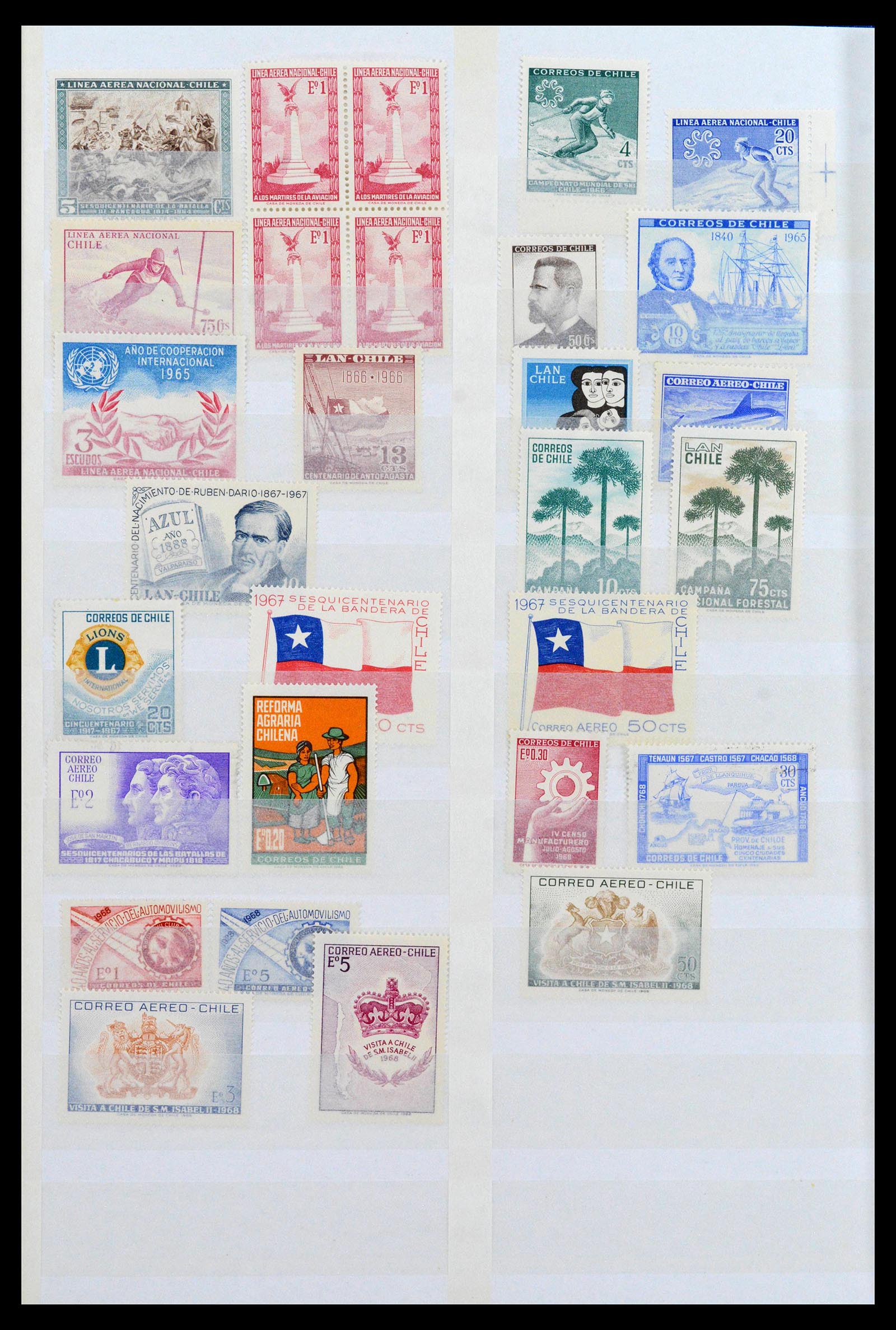 38971 0004 - Stamp collection 38971 Chile 1923-2008.